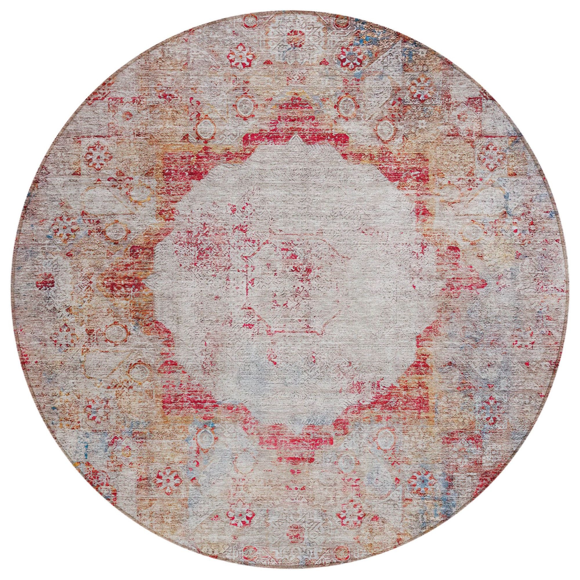 Machine Made ACN675 Red  Rugs #color_red 