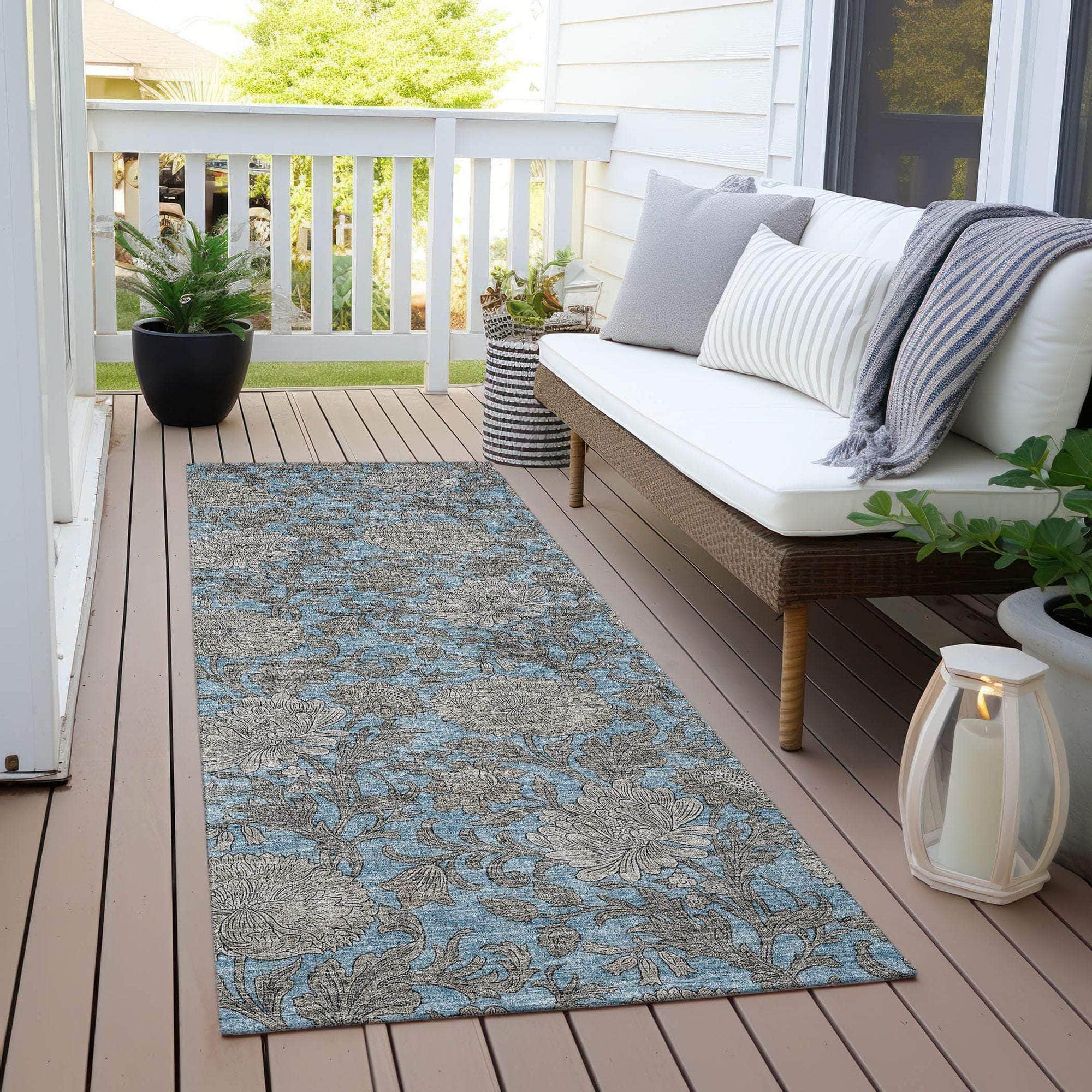 Machine Made ACN677 Blue  Rugs #color_blue 