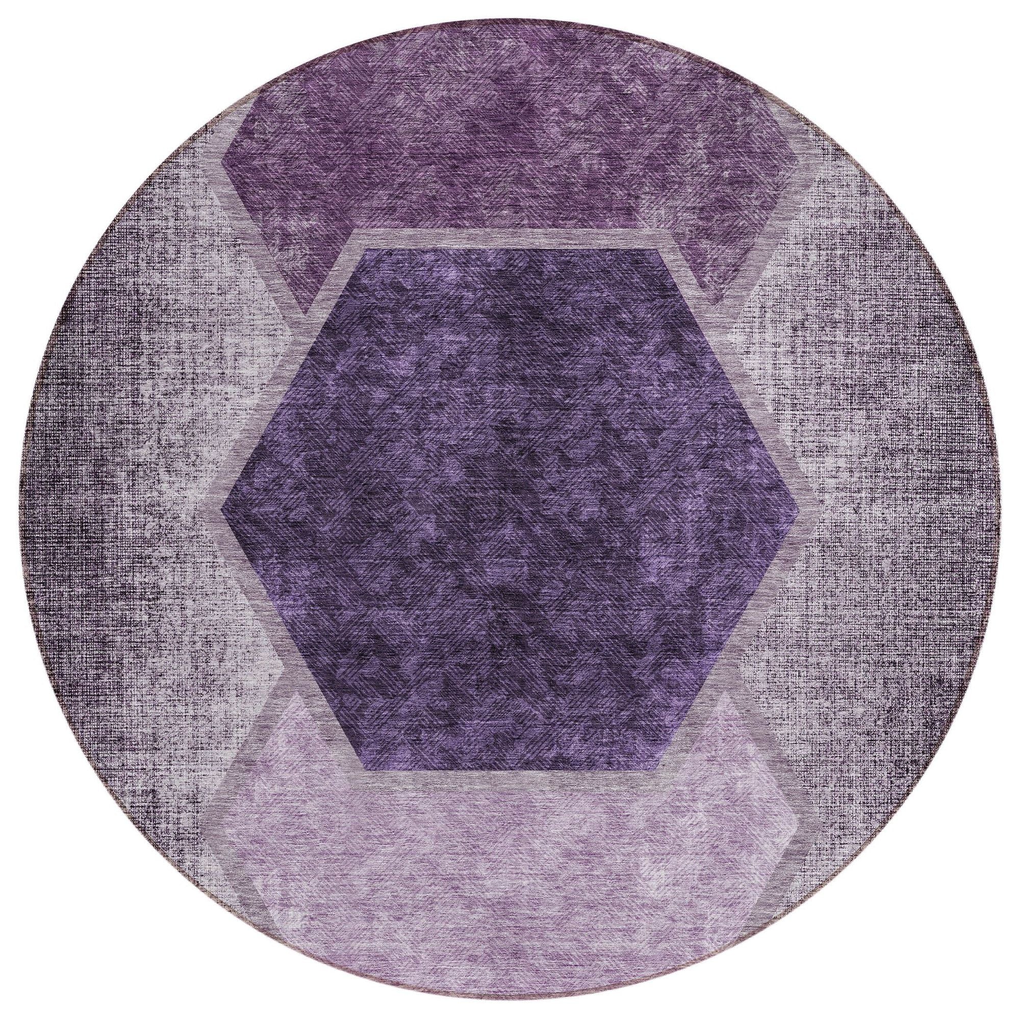 Machine Made ACN679 Eggplant Purple Rugs #color_eggplant purple