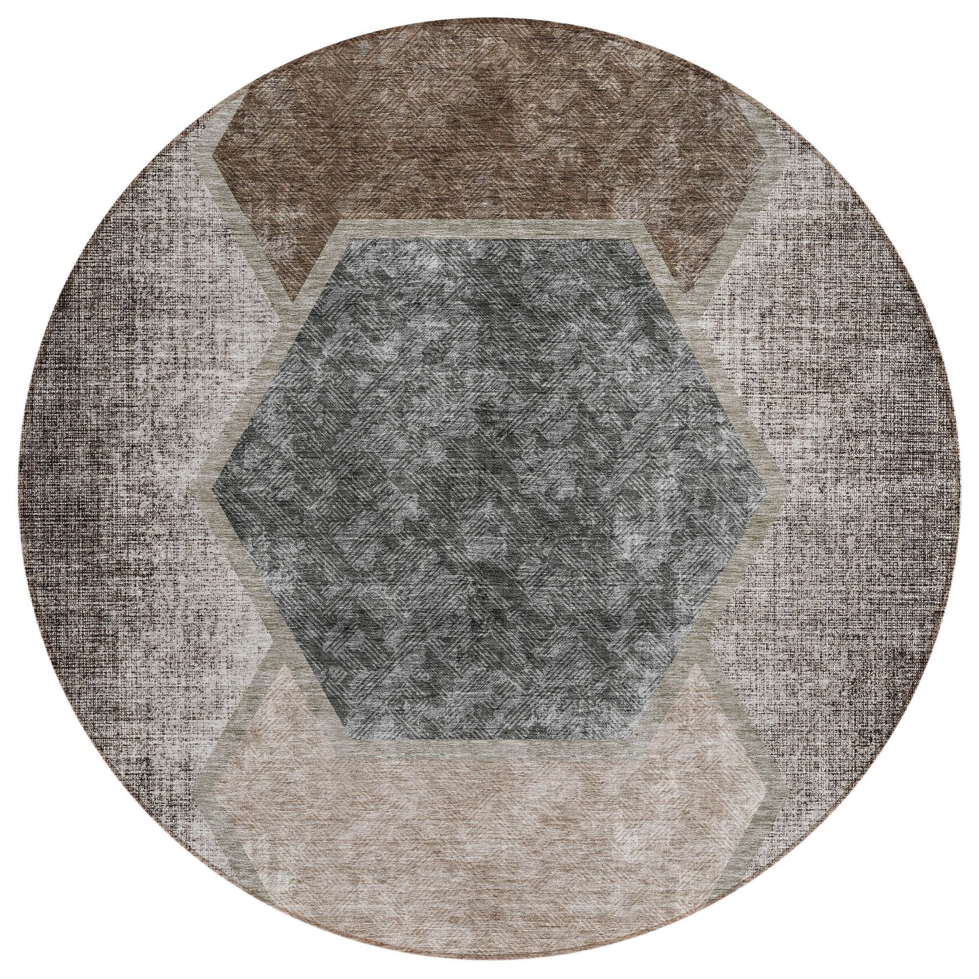 Machine Made ACN679 Fudge Brown Rugs #color_fudge brown