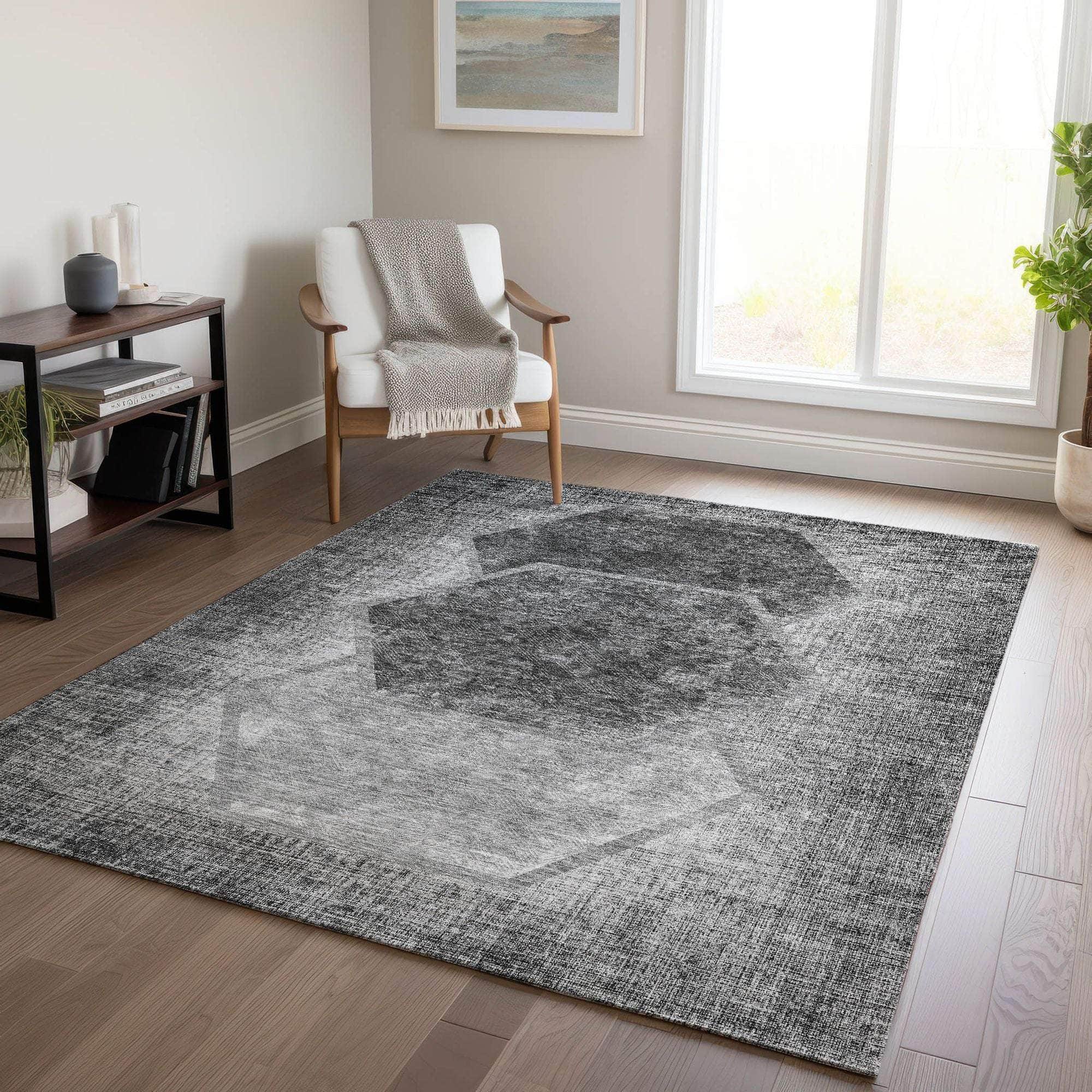 Machine Made ACN679 Gray  Rugs #color_gray 