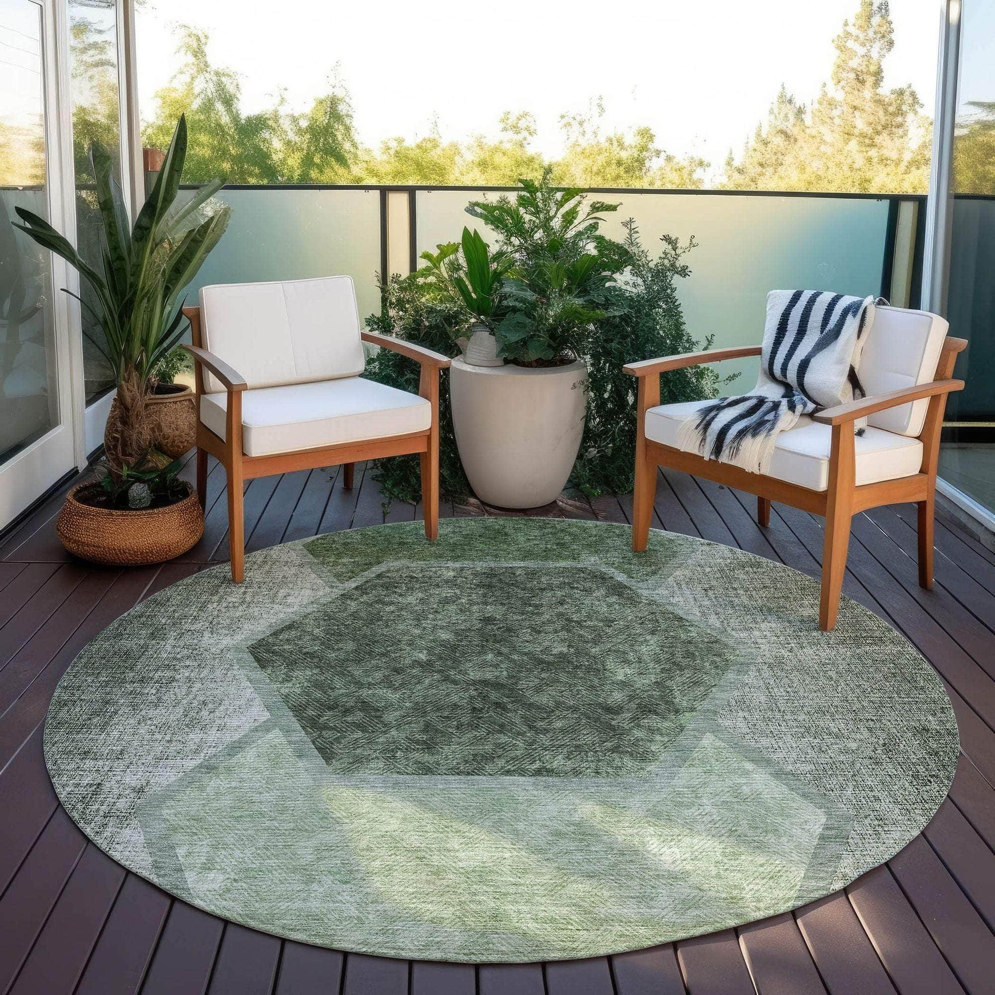 Machine Made ACN679 Olive Green Rugs #color_olive green