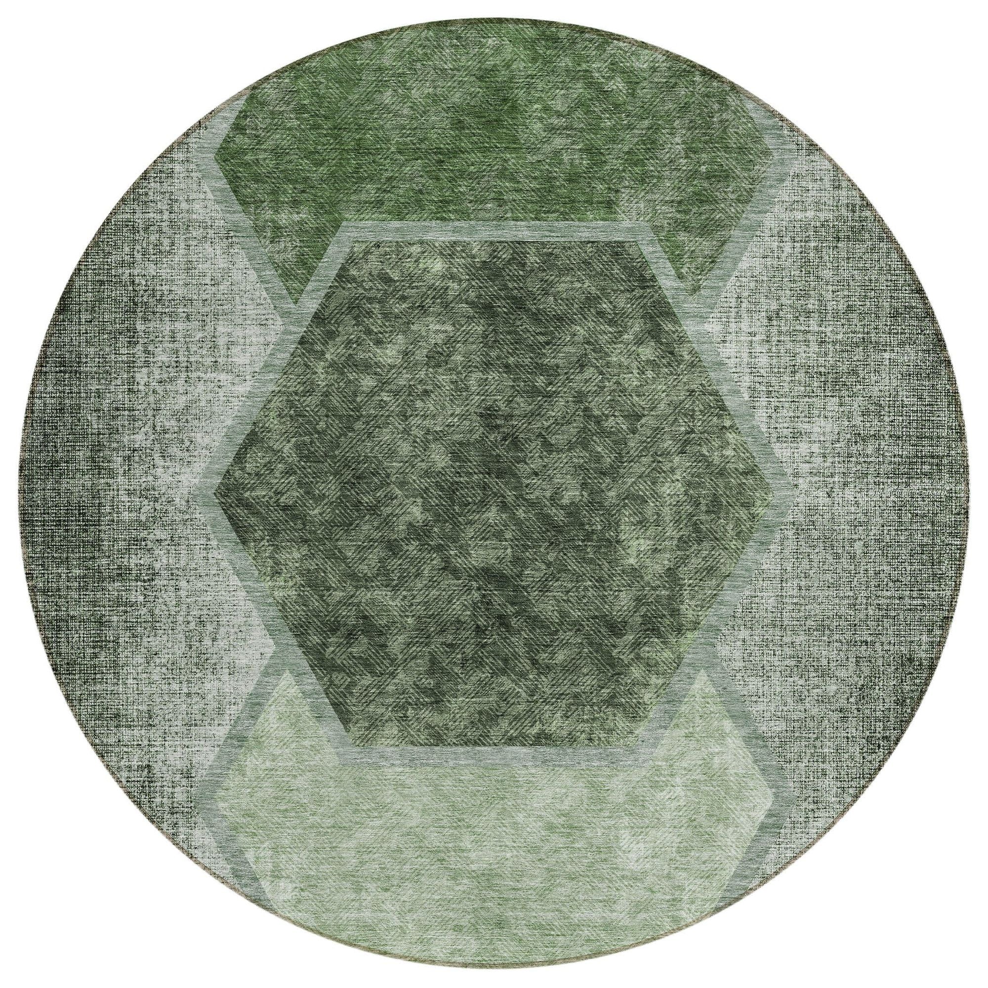Machine Made ACN679 Olive Green Rugs #color_olive green