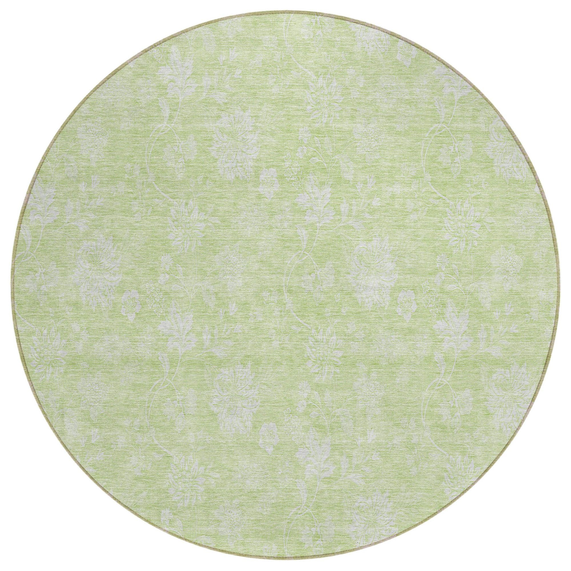 Machine Made ACN681 Aloe Green Rugs #color_aloe green