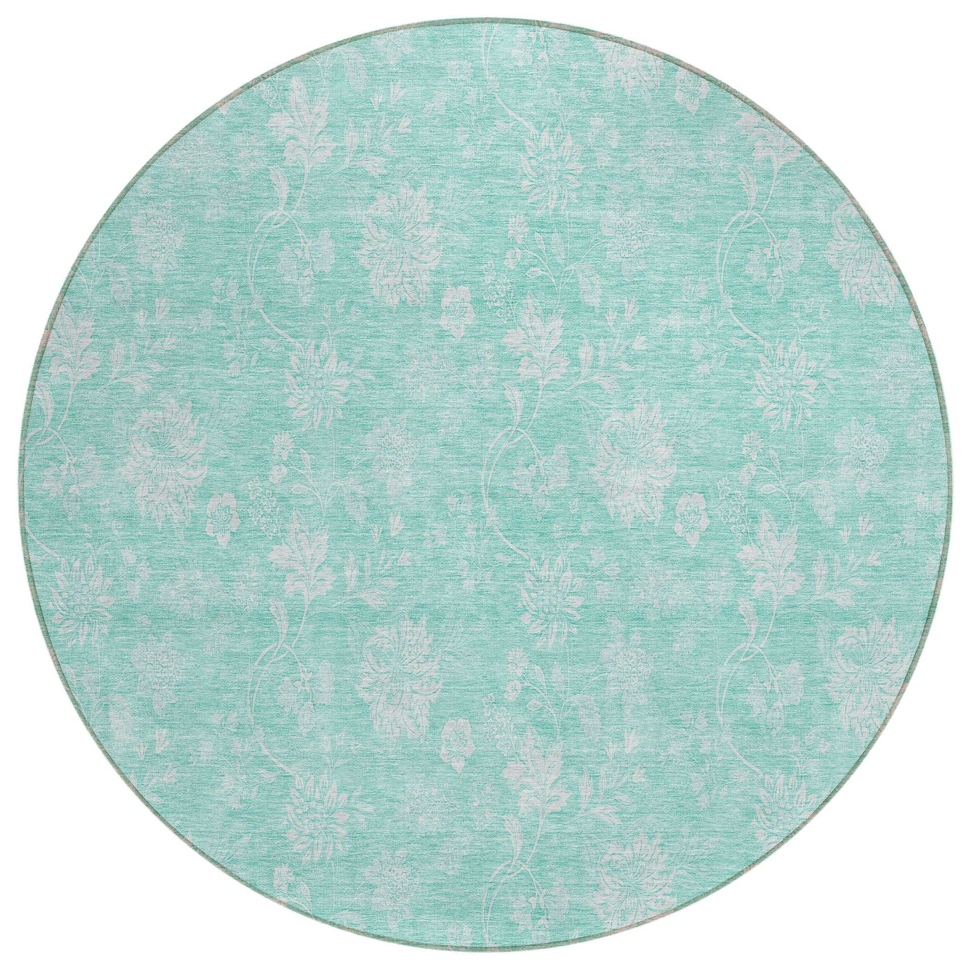 Machine Made ACN681 Aqua Teal Rugs #color_aqua teal