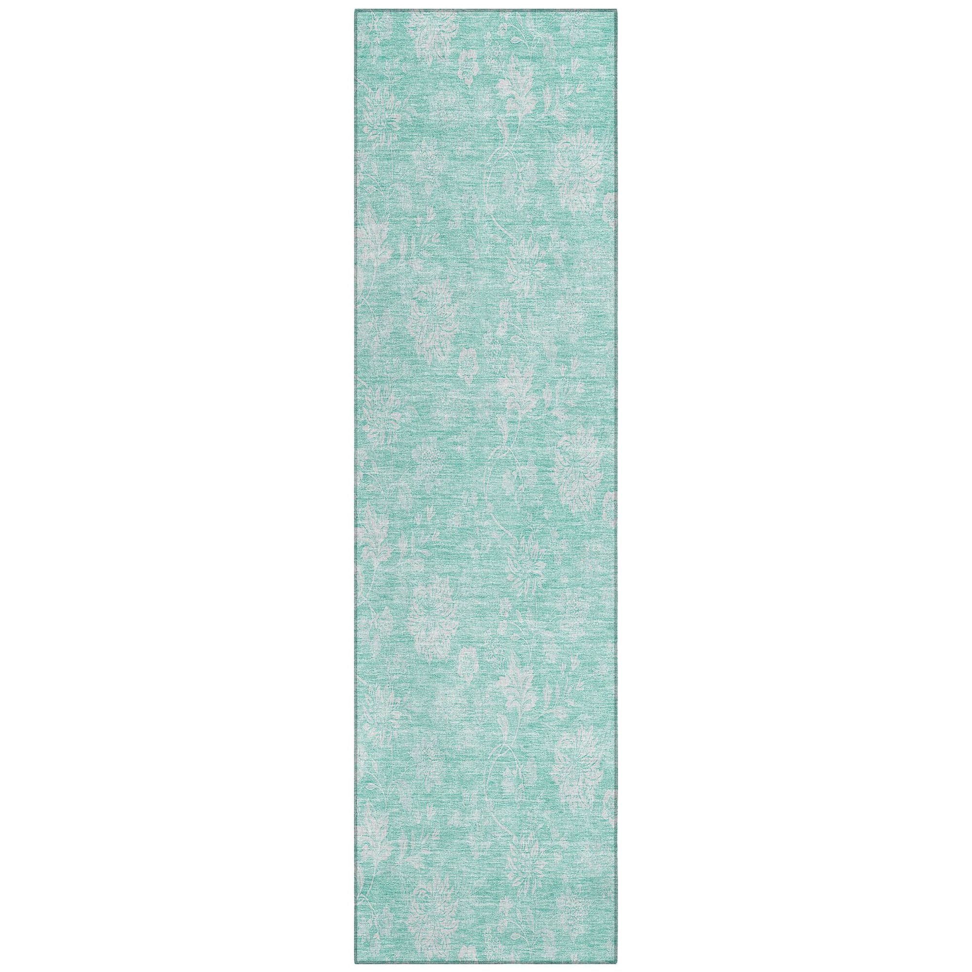 Machine Made ACN681 Aqua Teal Rugs #color_aqua teal