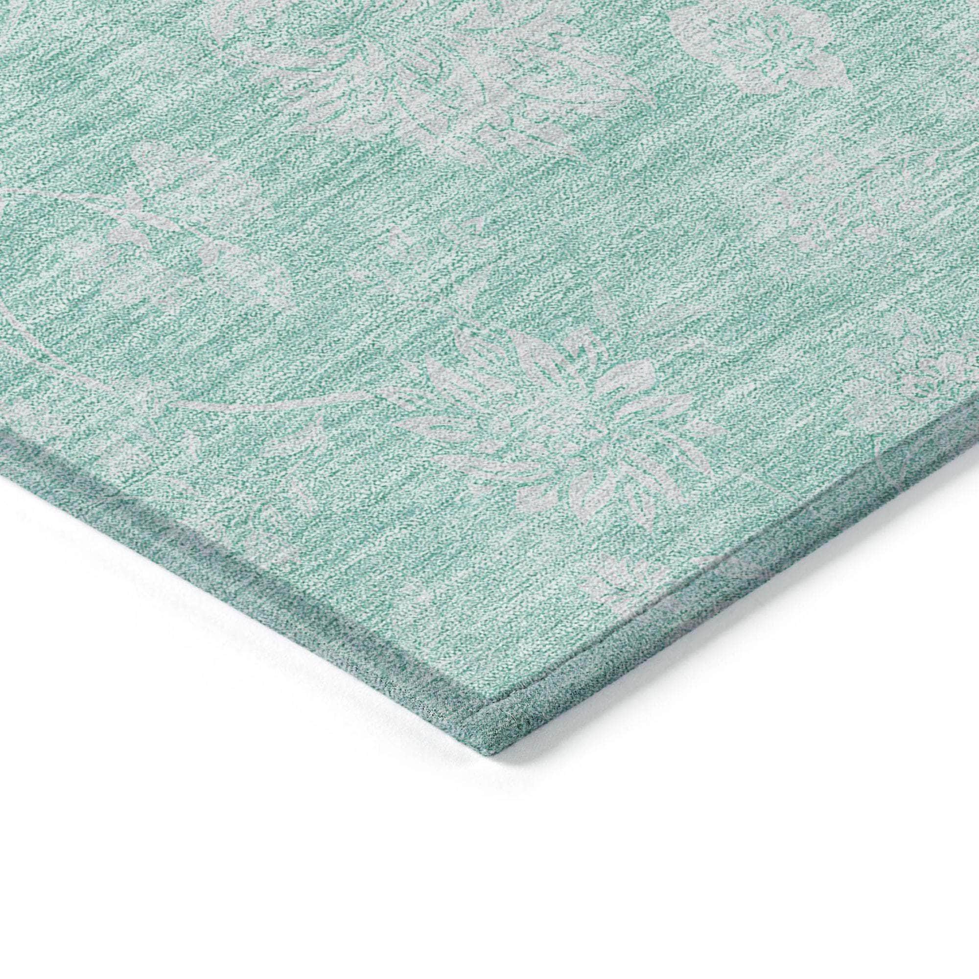 Machine Made ACN681 Aqua Teal Rugs #color_aqua teal