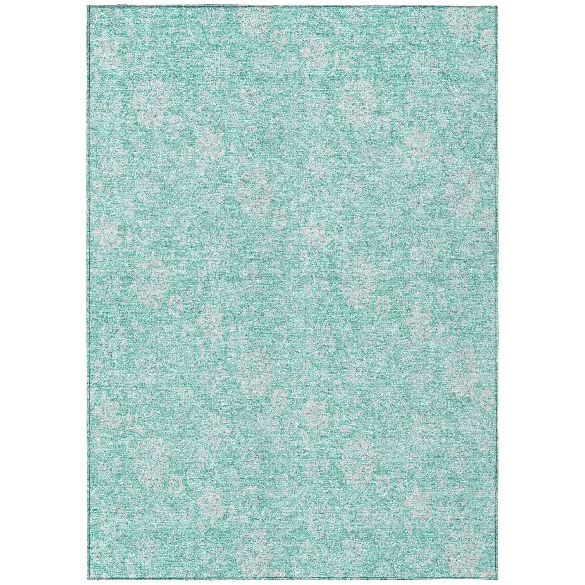 Machine Made ACN681 Aqua Teal Rugs #color_aqua teal