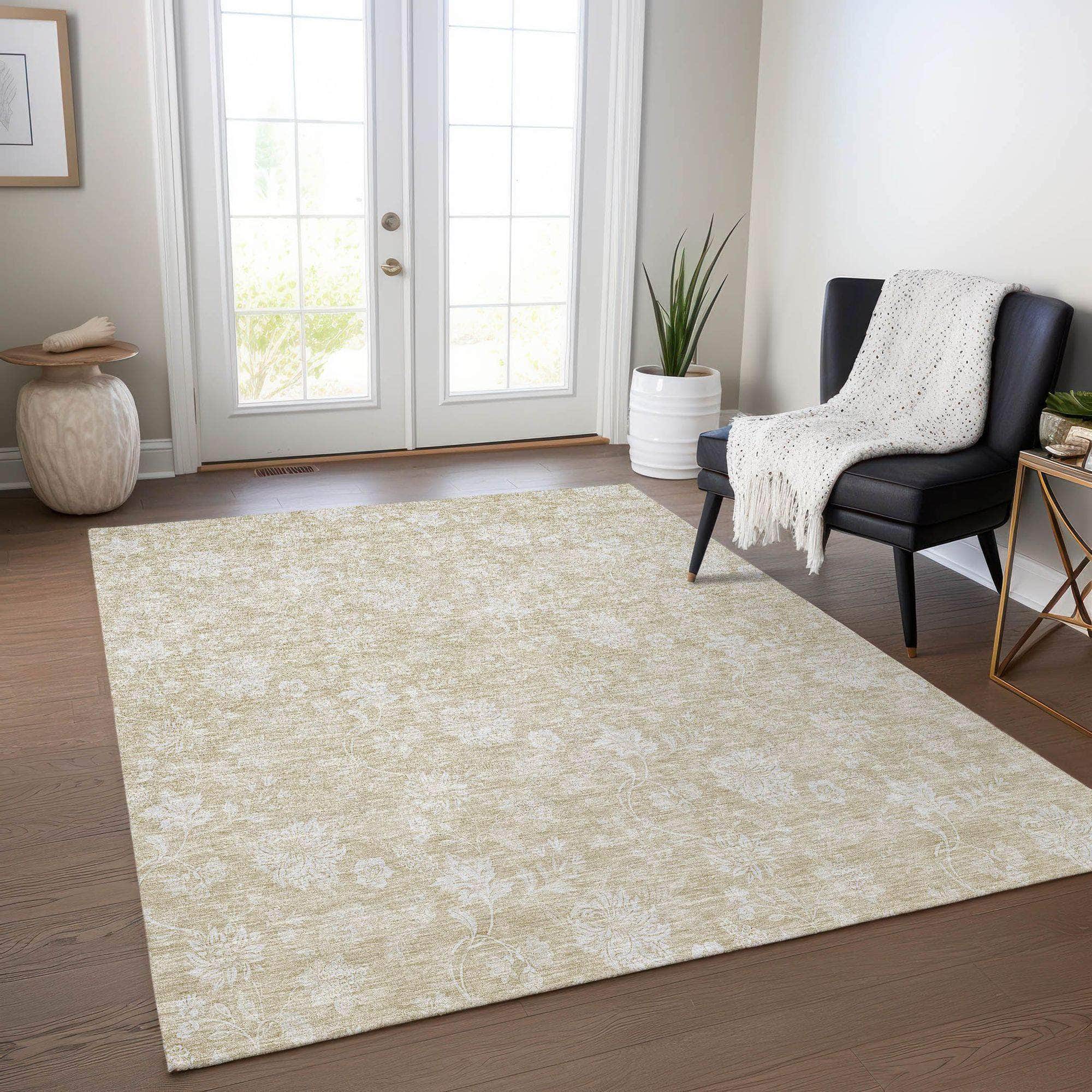 Machine Made ACN681 Beige Brown Rugs #color_beige brown