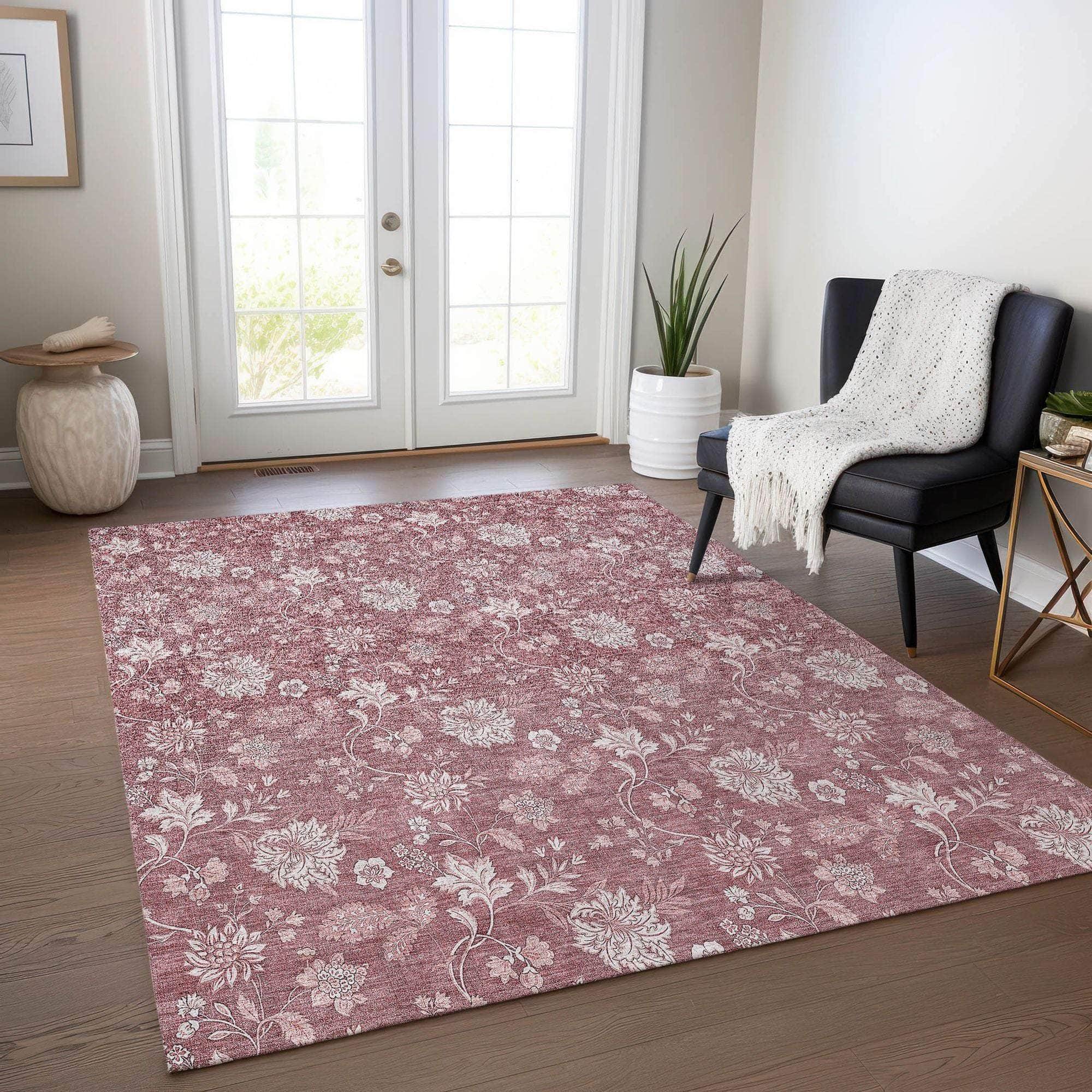 Machine Made ACN681 Blush Pink Rugs #color_blush pink