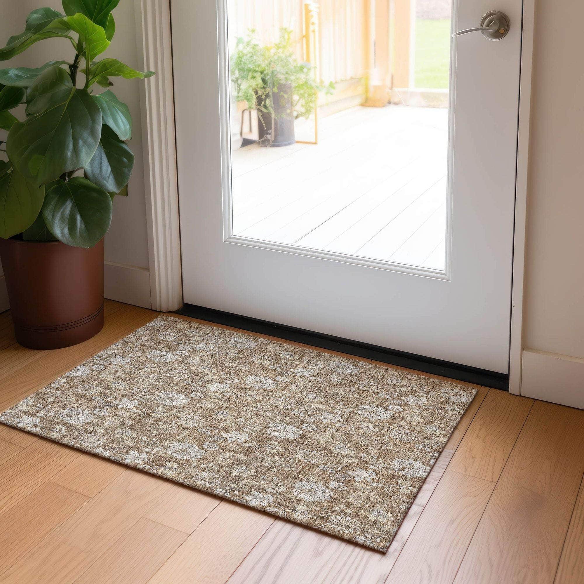 Machine Made ACN681 Copper Orange Rugs #color_copper orange