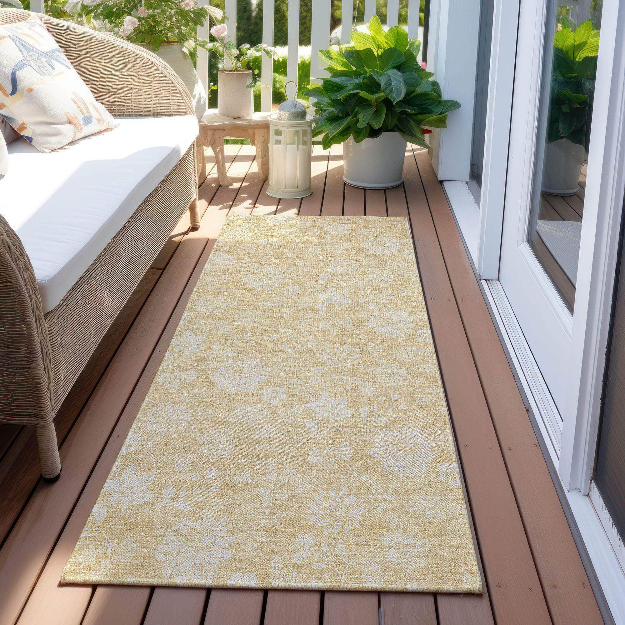 Machine Made ACN681 Honey Gold Rugs #color_honey gold