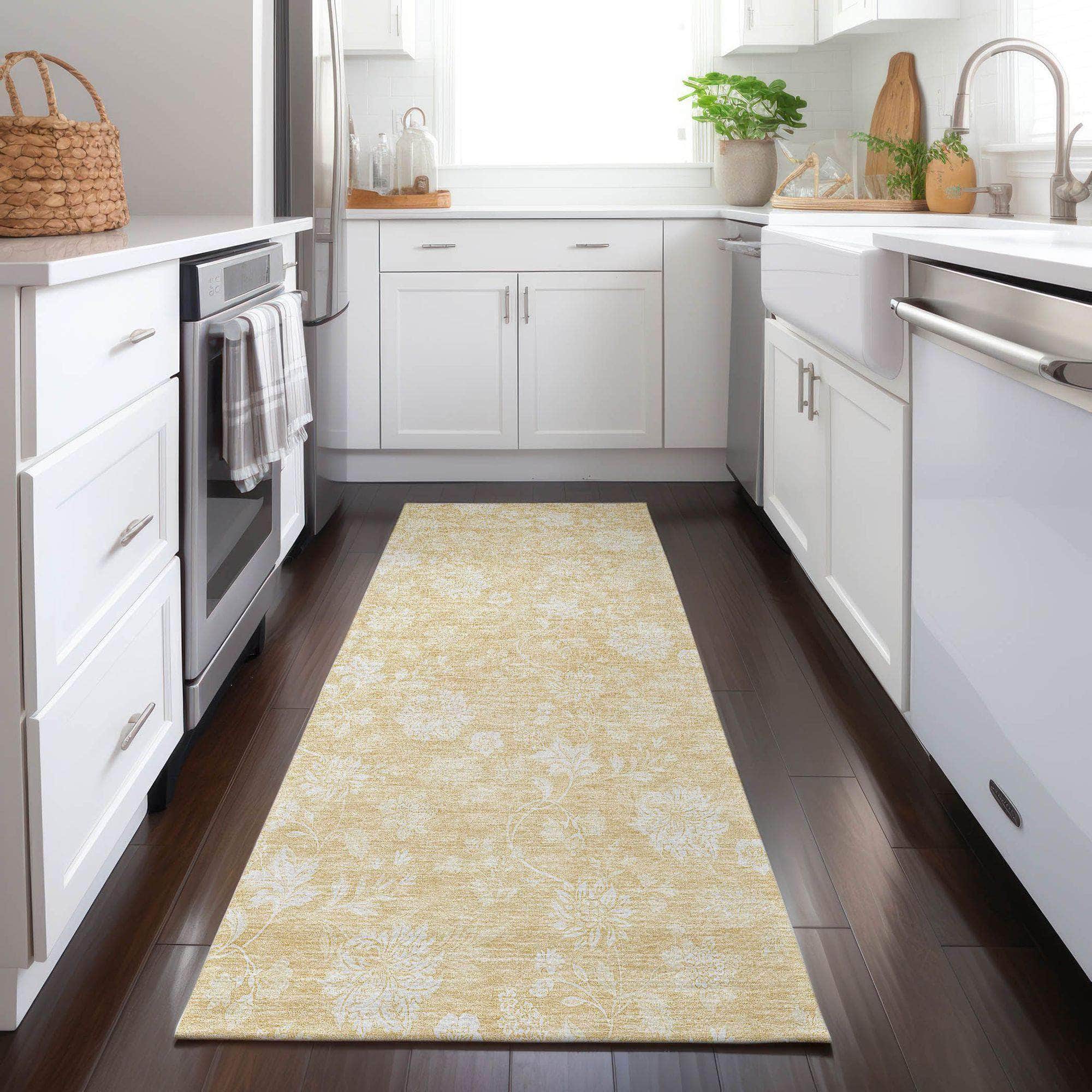Machine Made ACN681 Honey Gold Rugs #color_honey gold