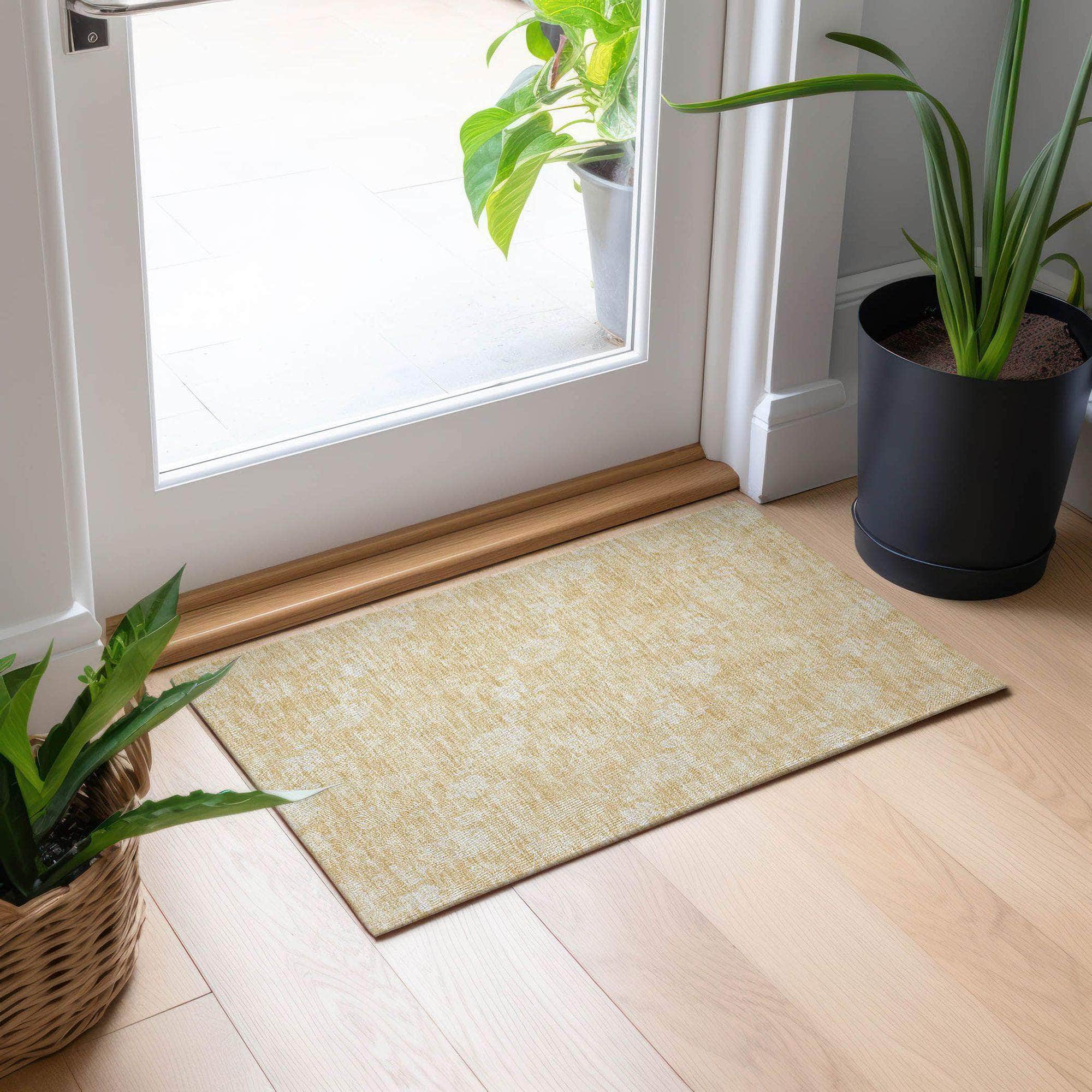 Machine Made ACN681 Honey Gold Rugs #color_honey gold