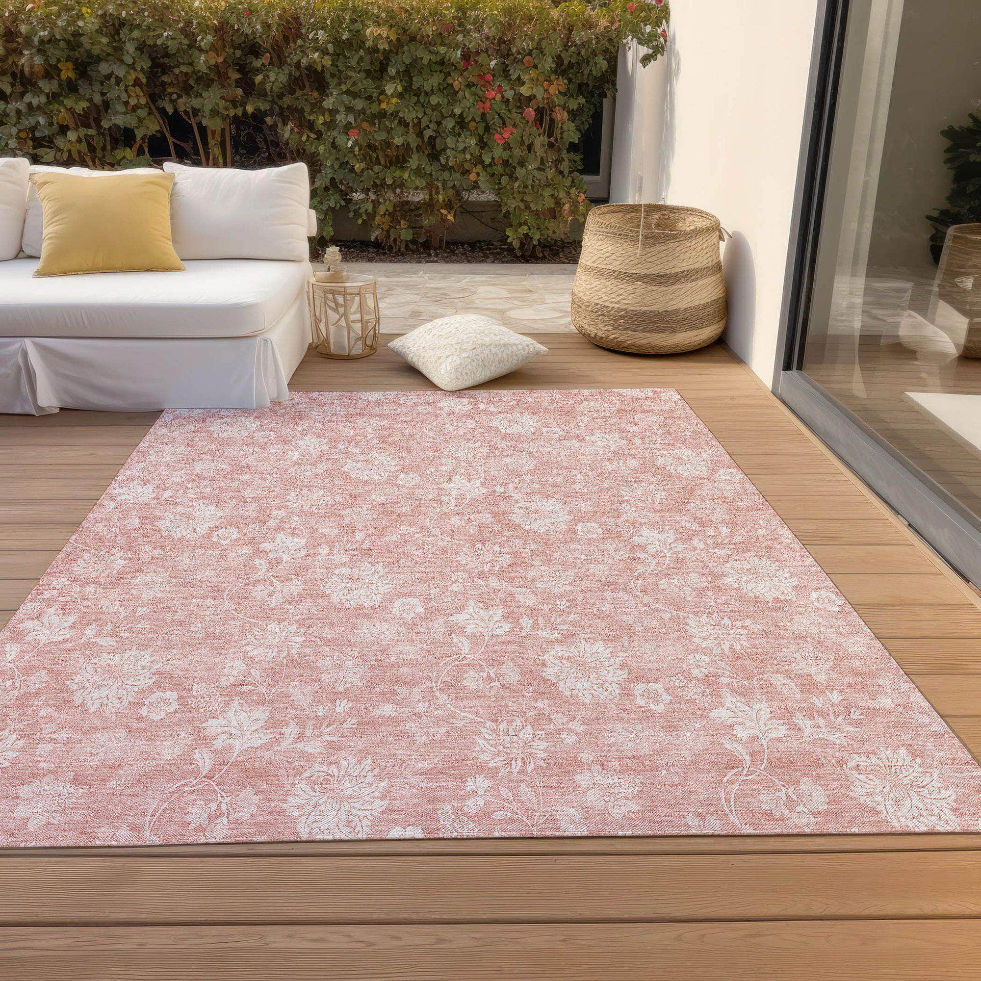 Machine Made ACN681 Pink  Rugs #color_pink 