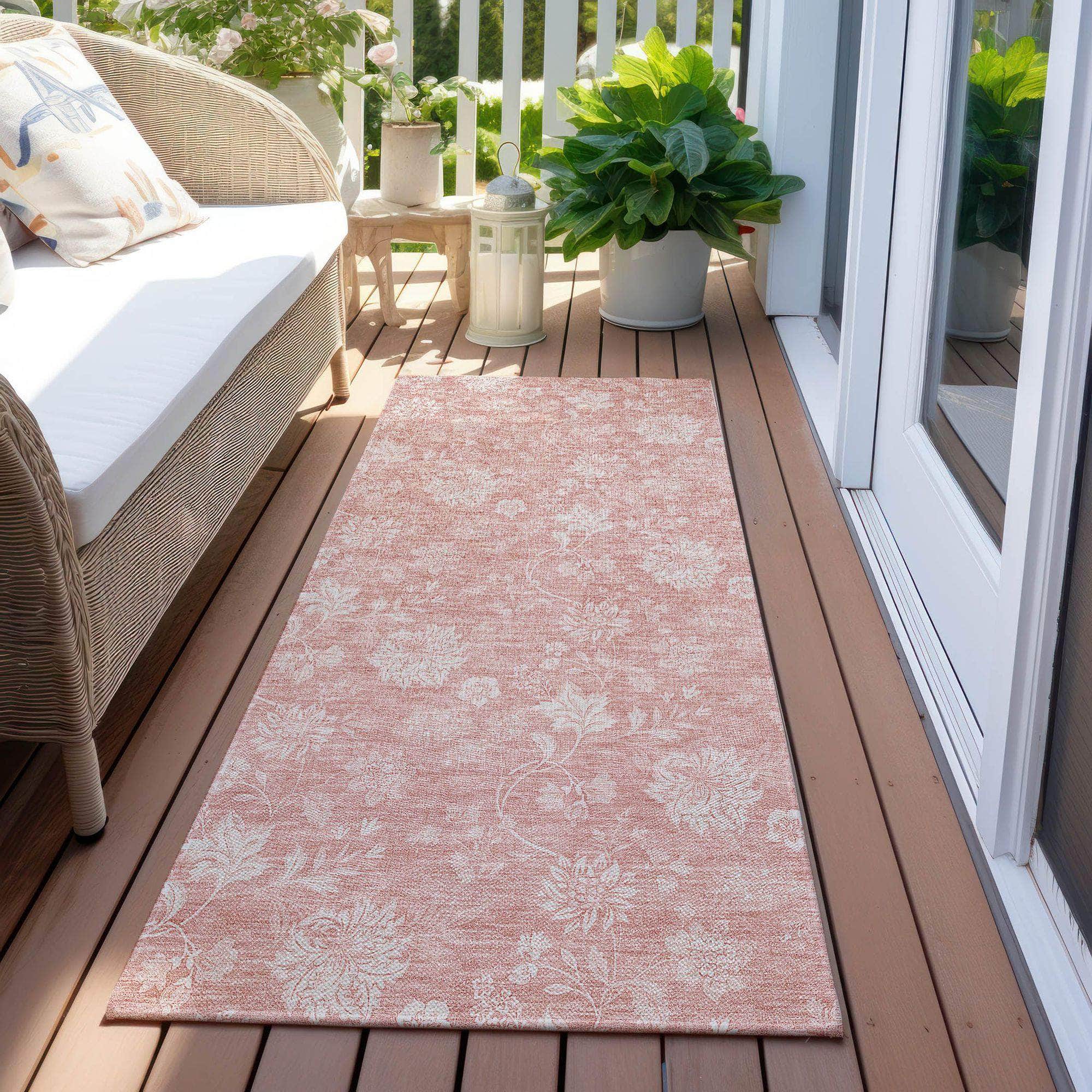 Machine Made ACN681 Pink  Rugs #color_pink 