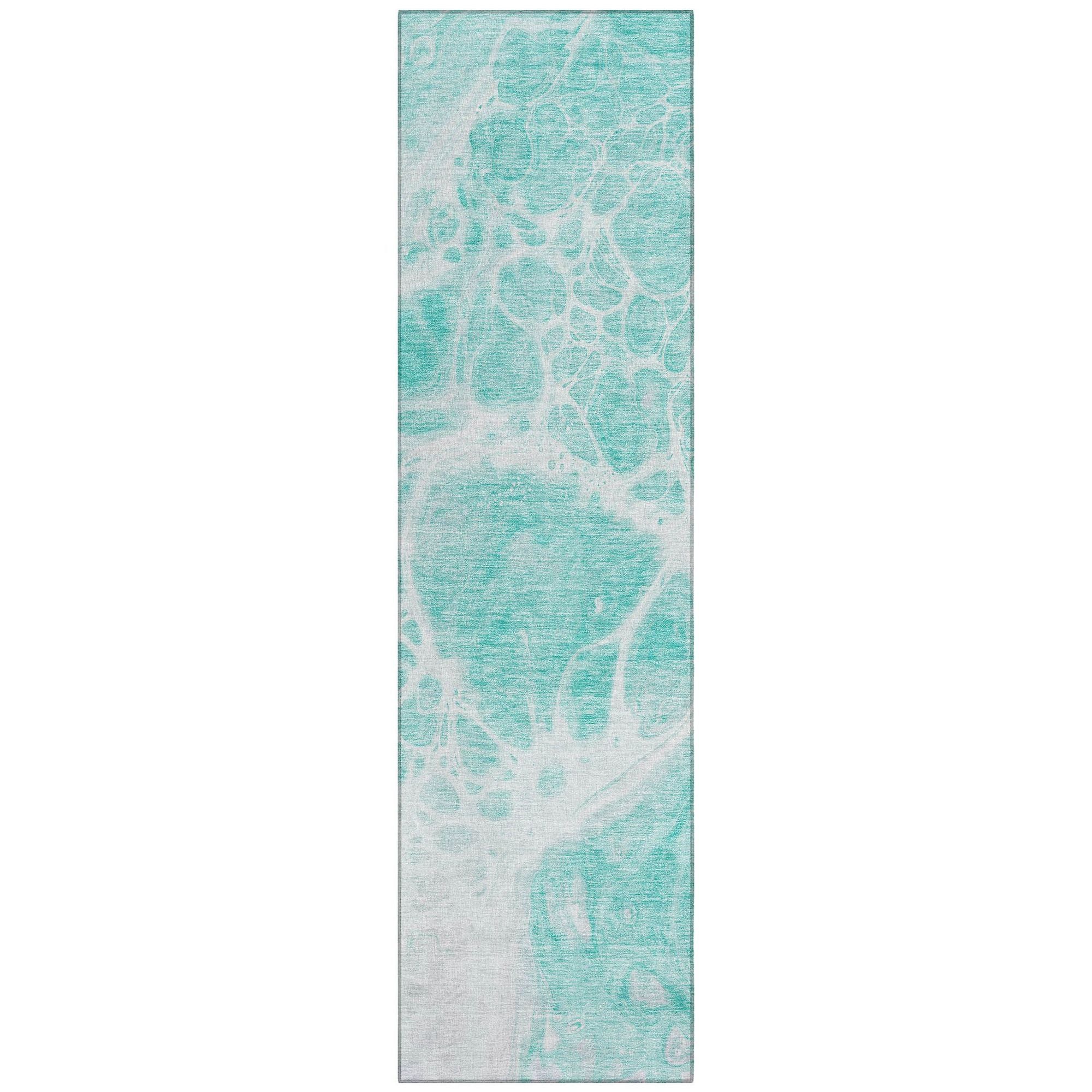Machine Made ACN682 Aqua Teal Rugs #color_aqua teal