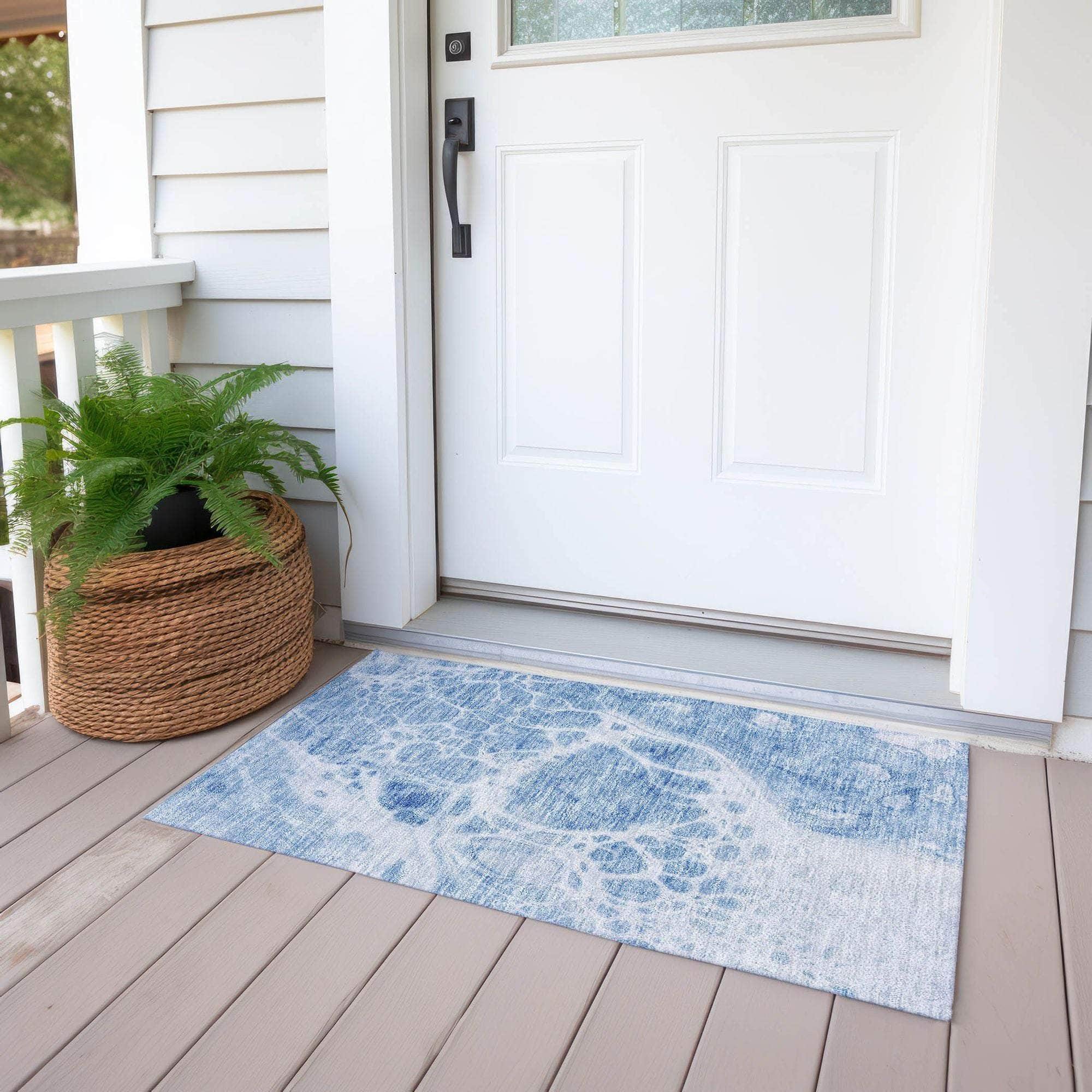 Machine Made ACN682 Sky Blue Rugs #color_sky blue