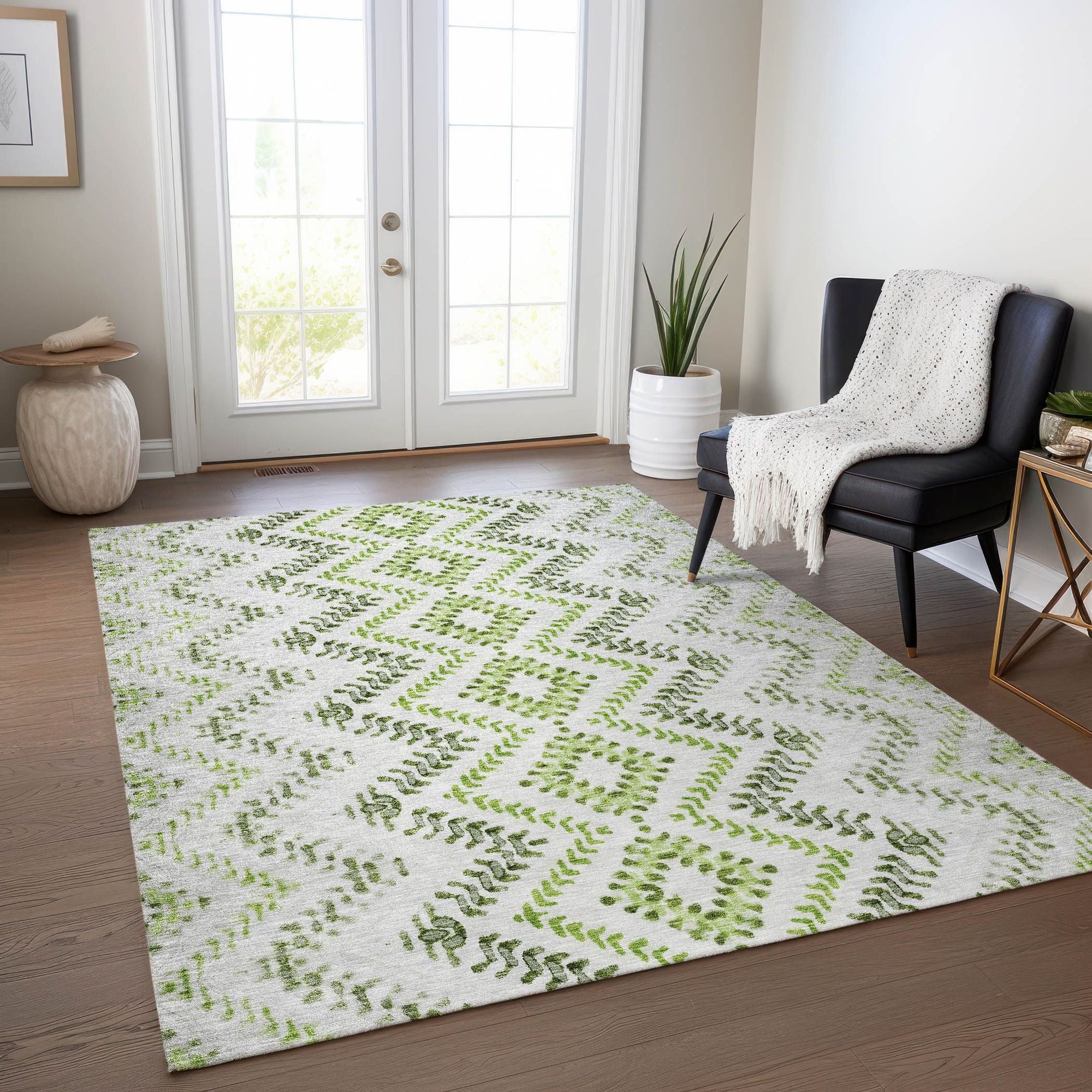 Ulexite Machine Washable Rug