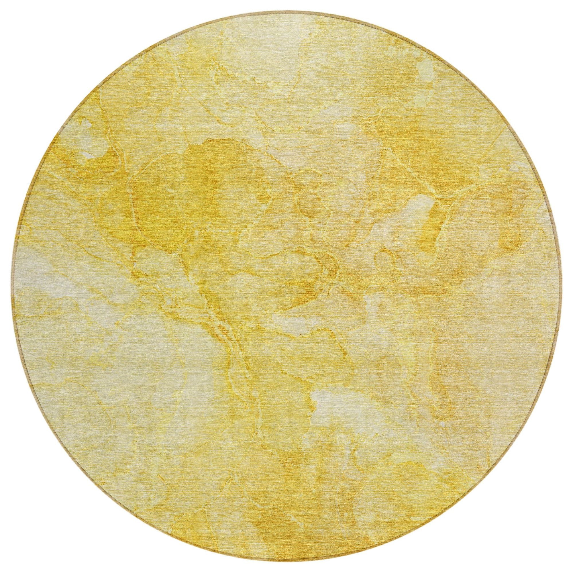 Machine Made ACN688 Gold  Rugs #color_gold 