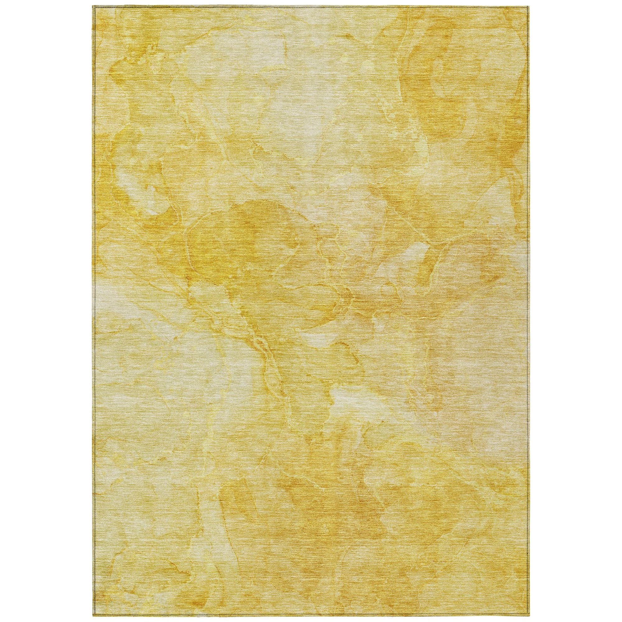 Machine Made ACN688 Gold  Rugs #color_gold 