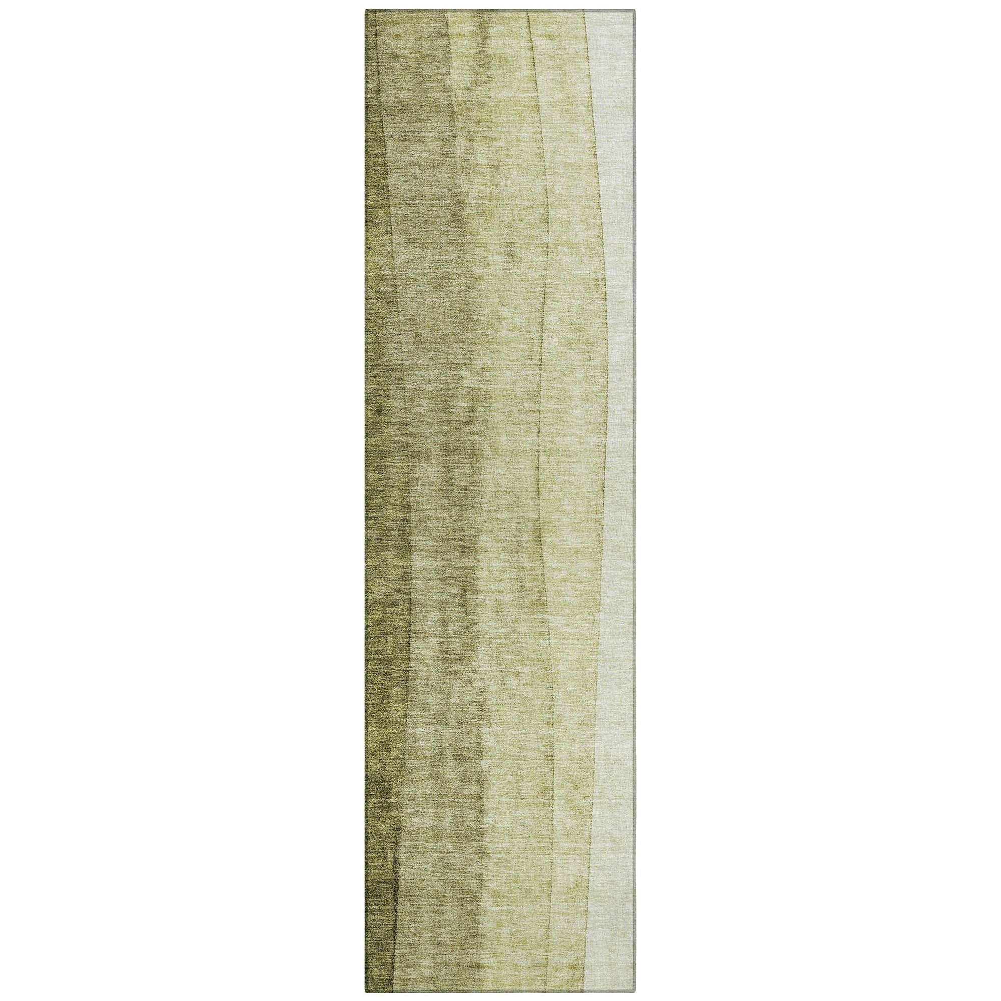 Machine Made ACN690 Olive Green Rugs #color_olive green