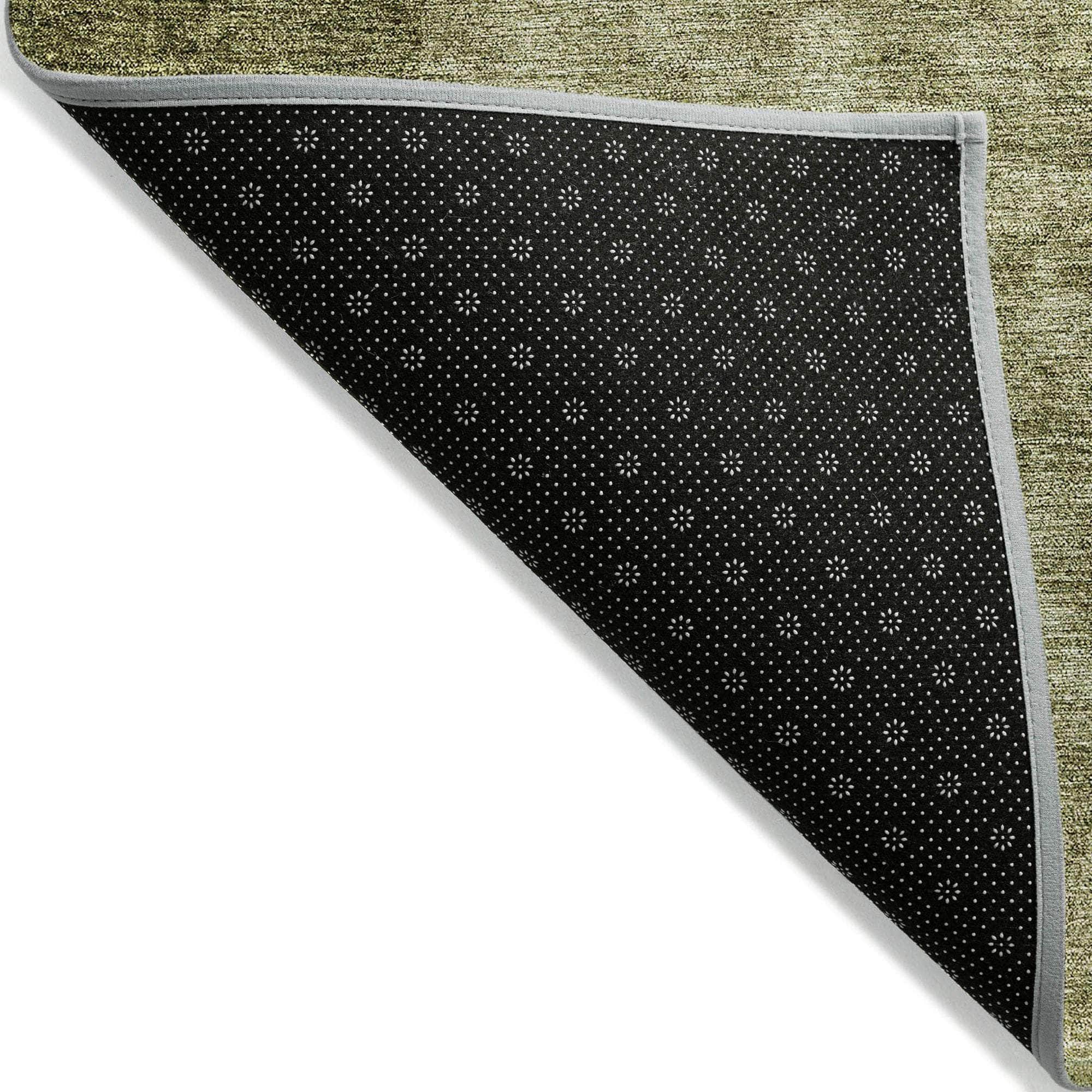 Machine Made ACN690 Olive Green Rugs #color_olive green
