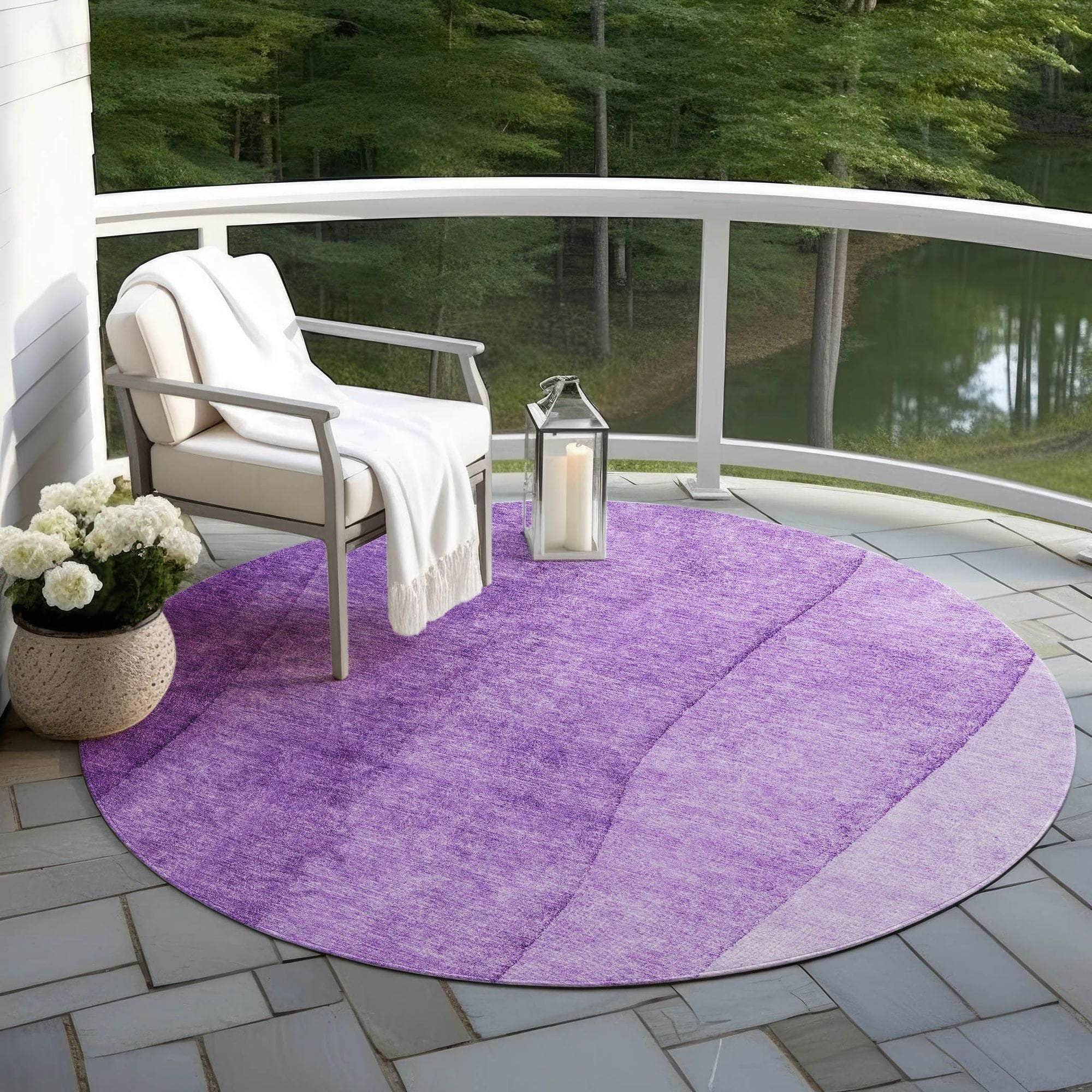 Machine Made ACN690 Purple  Rugs #color_purple 