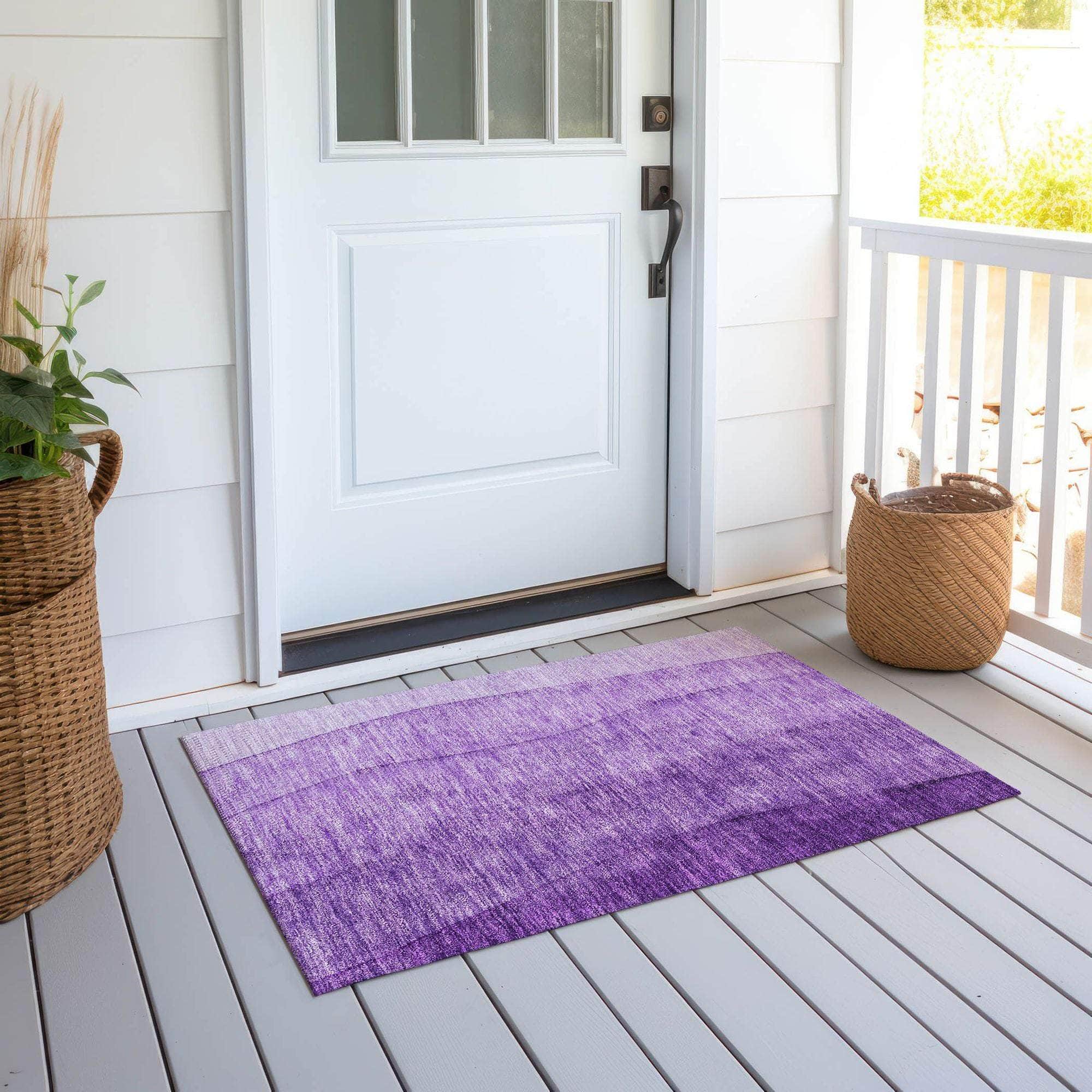Machine Made ACN690 Purple  Rugs #color_purple 