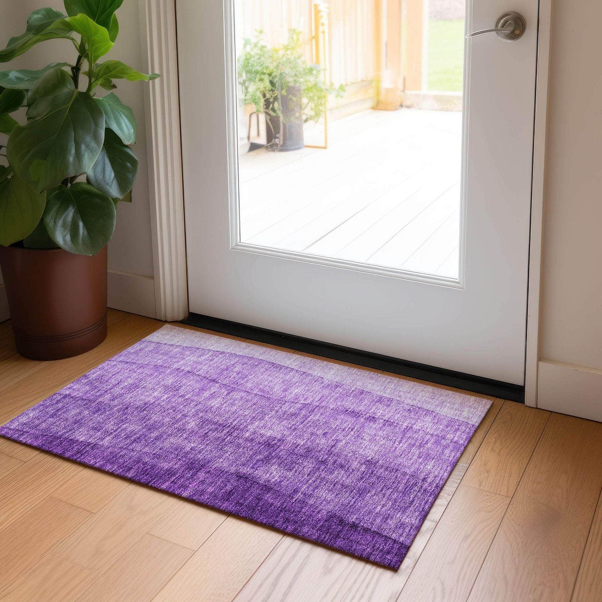 Machine Made ACN690 Purple  Rugs #color_purple 