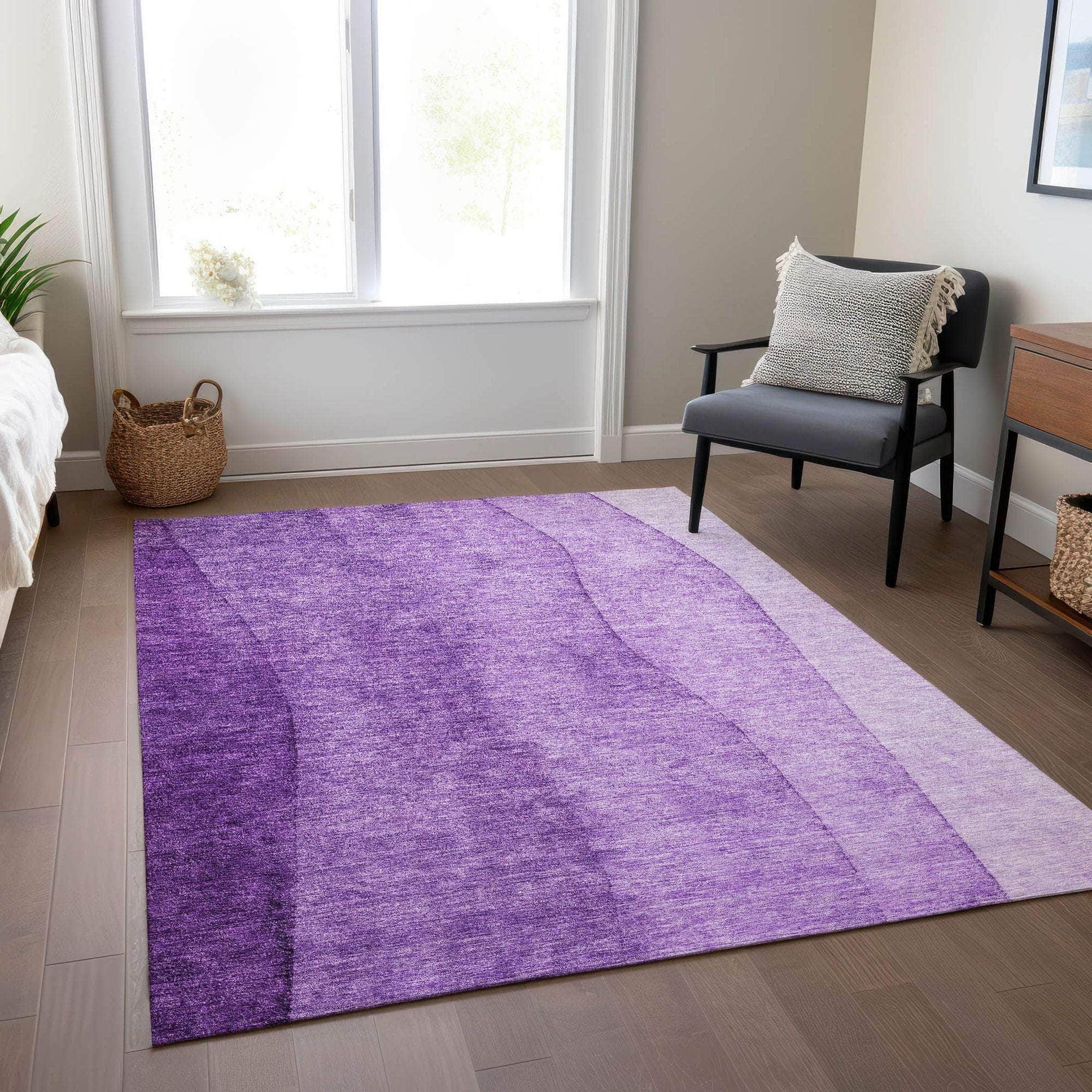 Machine Made ACN690 Purple  Rugs #color_purple 