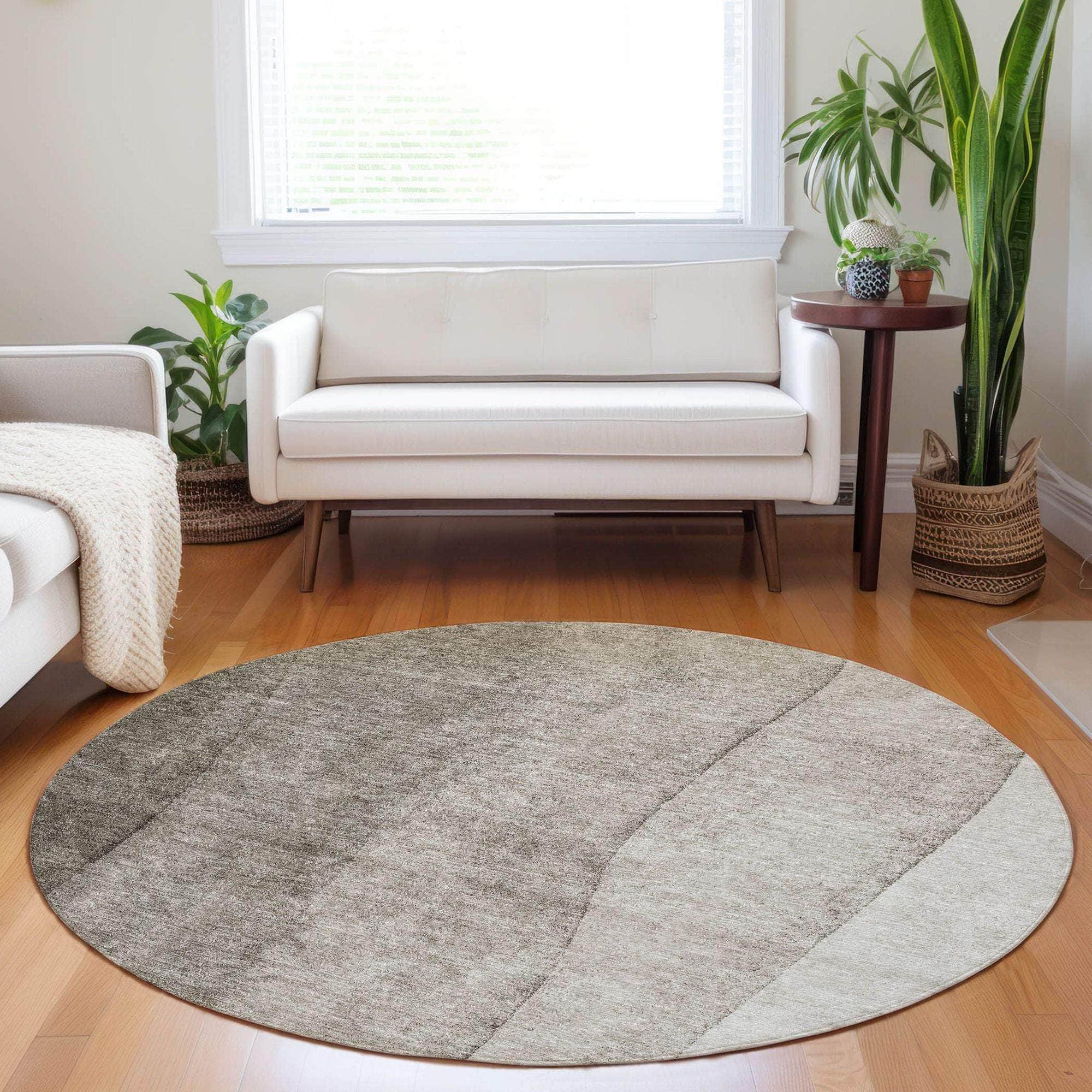 Machine Made ACN690 Taupe Brown Rugs #color_taupe brown