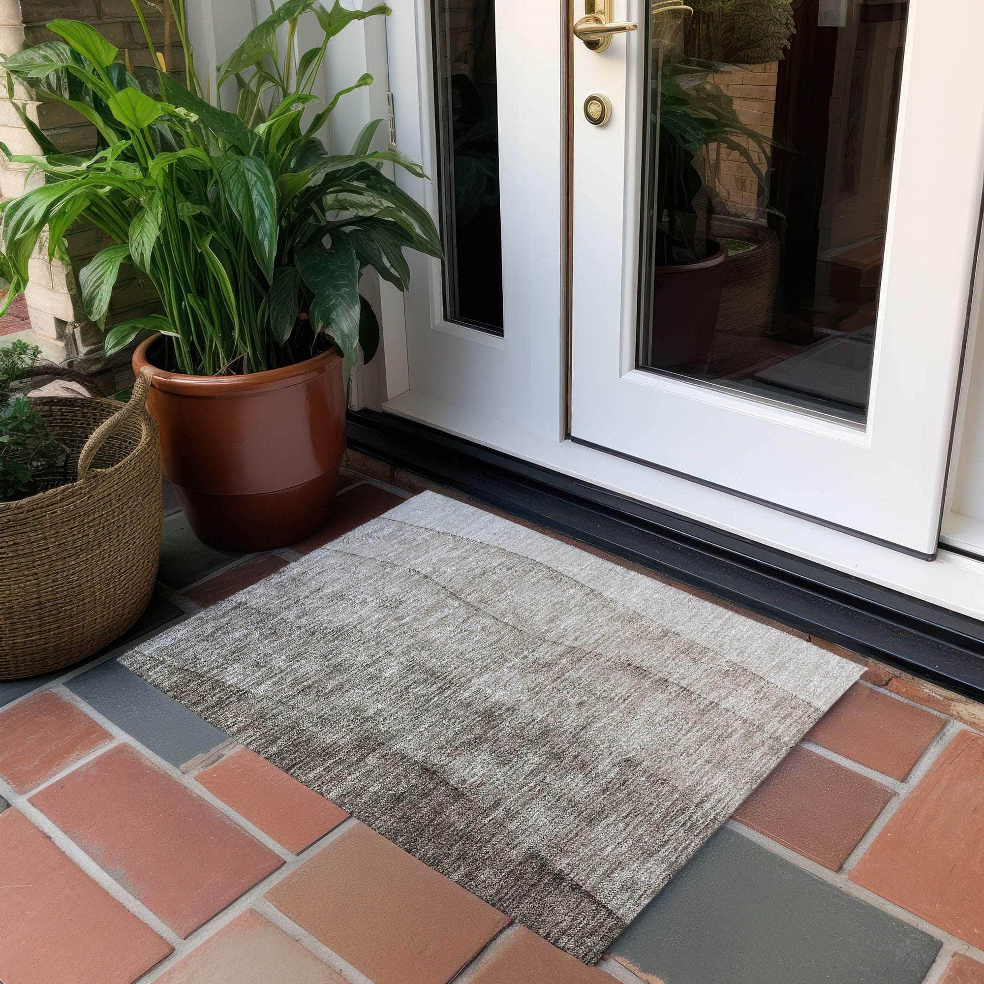 Machine Made ACN690 Taupe Brown Rugs #color_taupe brown