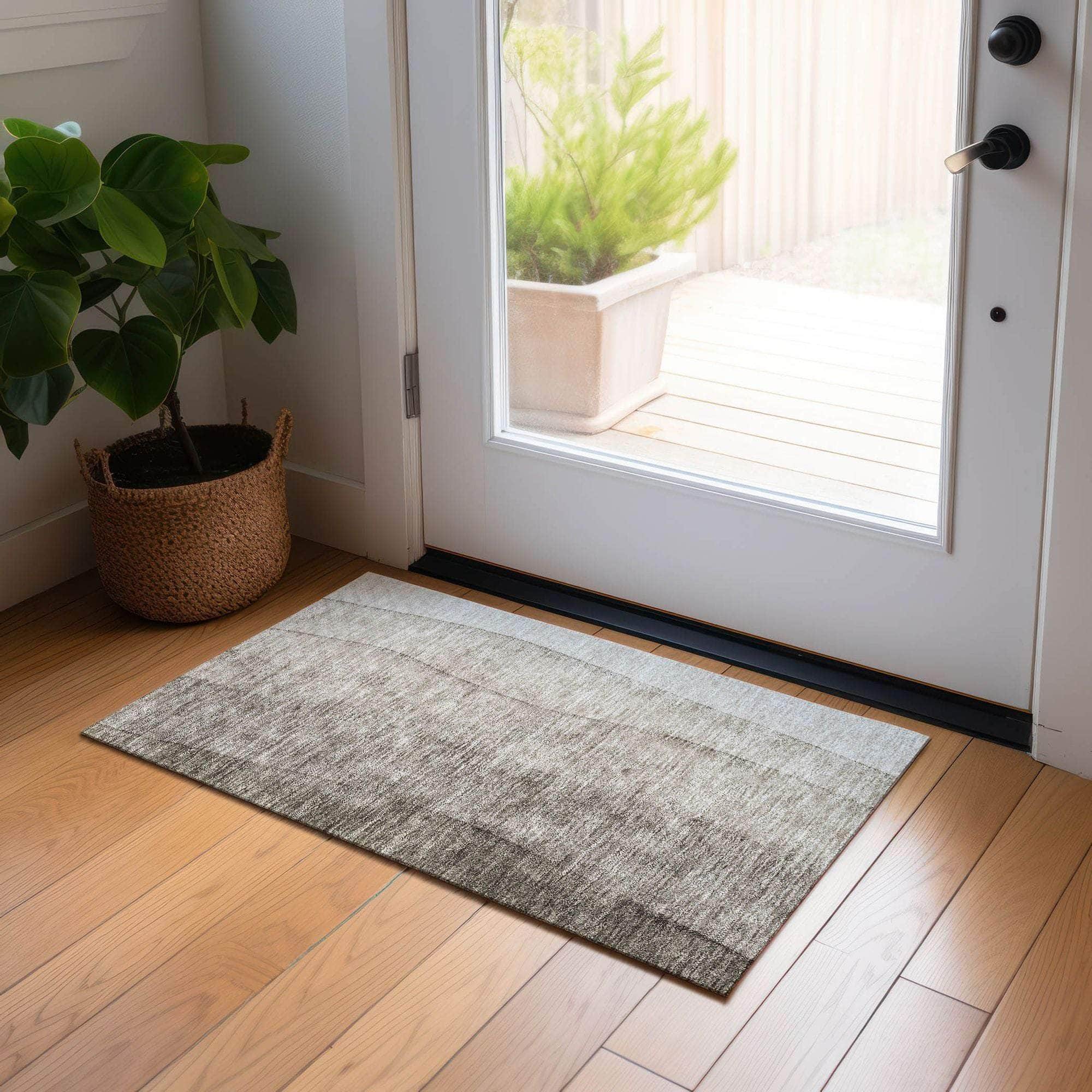 Machine Made ACN690 Taupe Brown Rugs #color_taupe brown