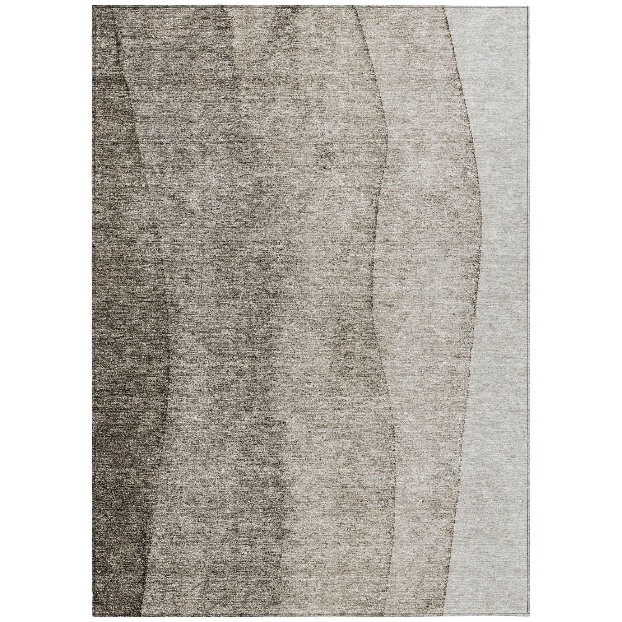 Machine Made ACN690 Taupe Brown Rugs #color_taupe brown