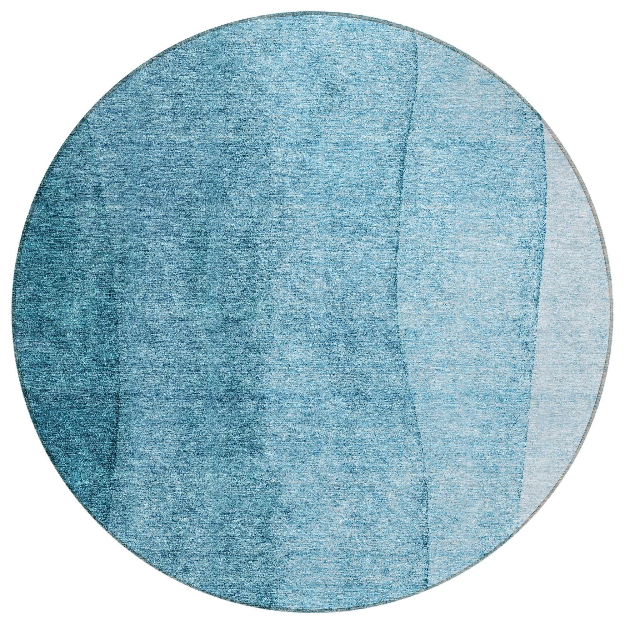 Machine Made ACN690 Teal  Rugs #color_teal 
