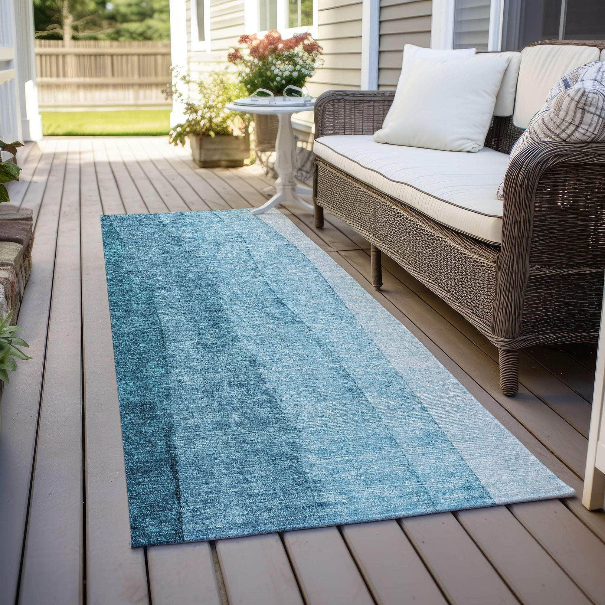 Machine Made ACN690 Teal  Rugs #color_teal 