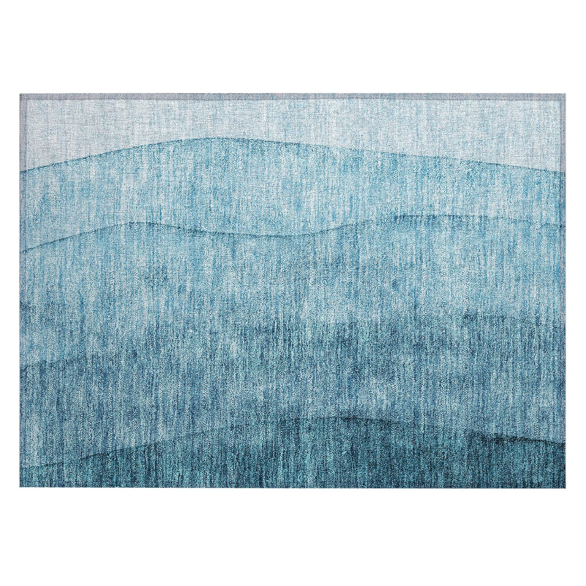 Machine Made ACN690 Teal  Rugs #color_teal 