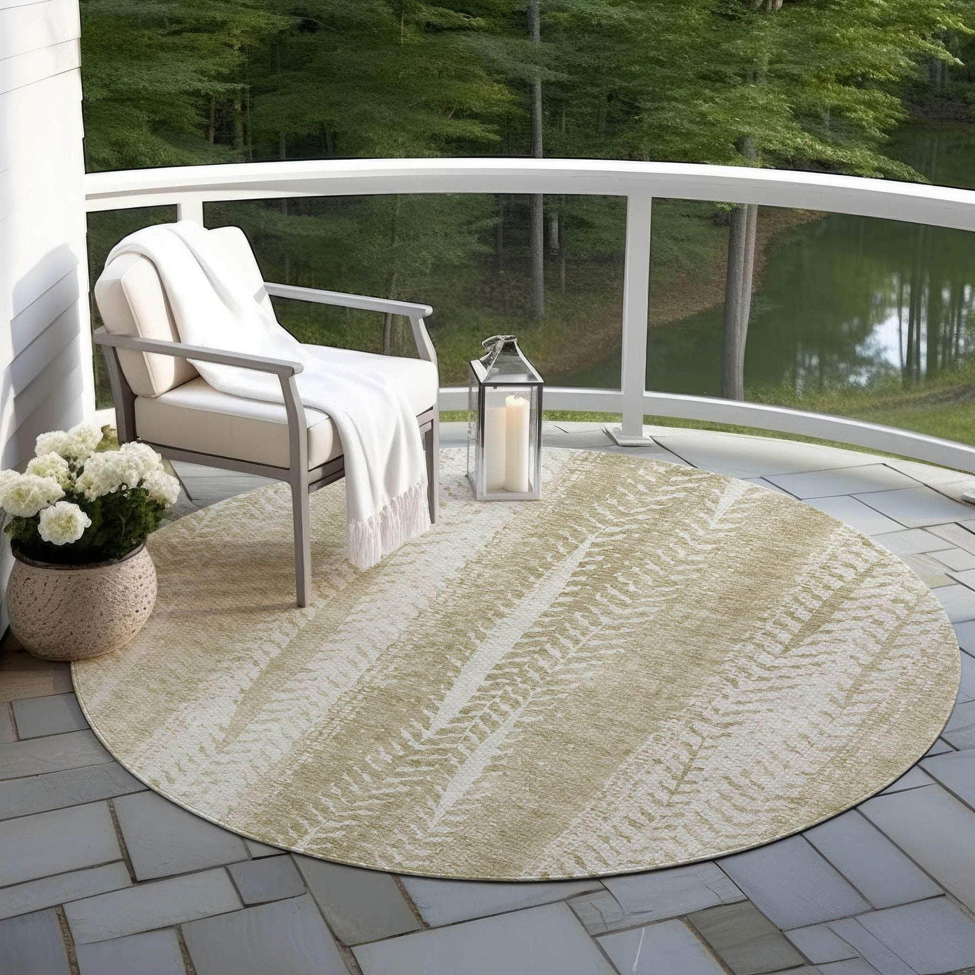 Machine Made ACN694 Beige Brown Rugs #color_beige brown