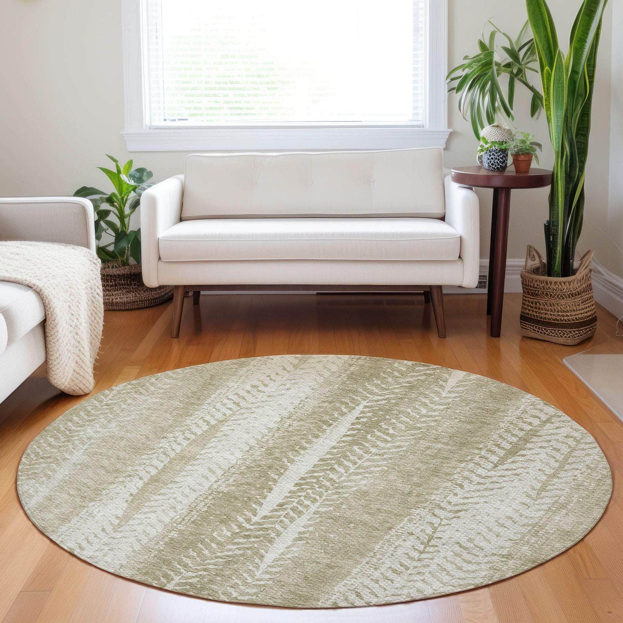 Machine Made ACN694 Beige Brown Rugs #color_beige brown