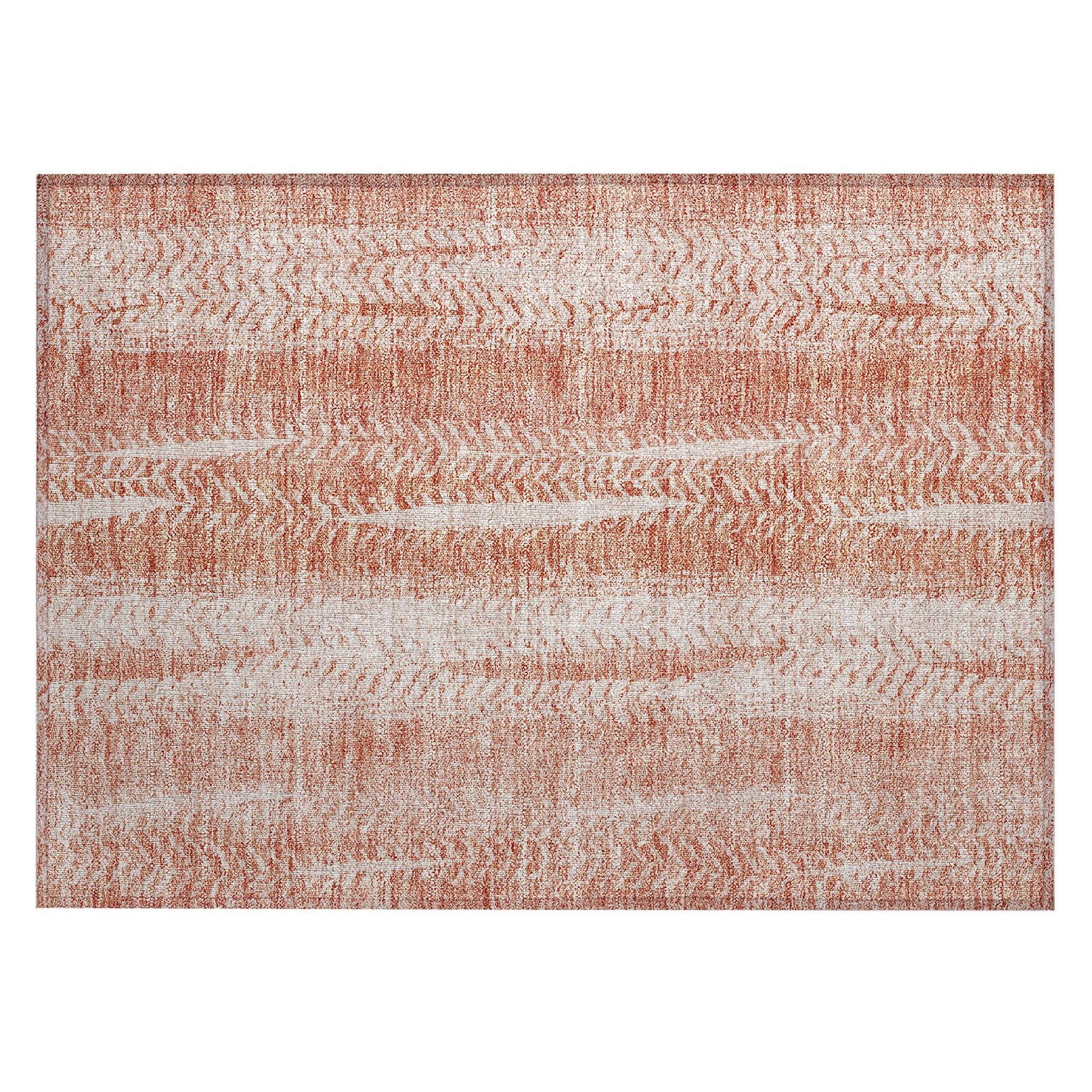 Machine Made ACN694 Coral Orange Rugs #color_coral orange