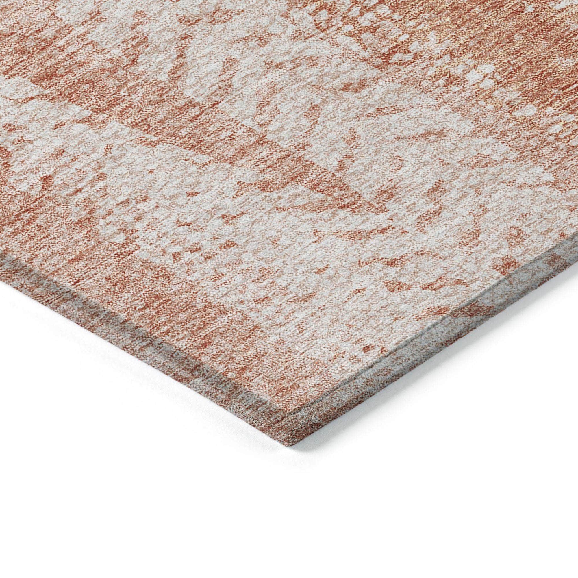 Machine Made ACN694 Coral Orange Rugs #color_coral orange