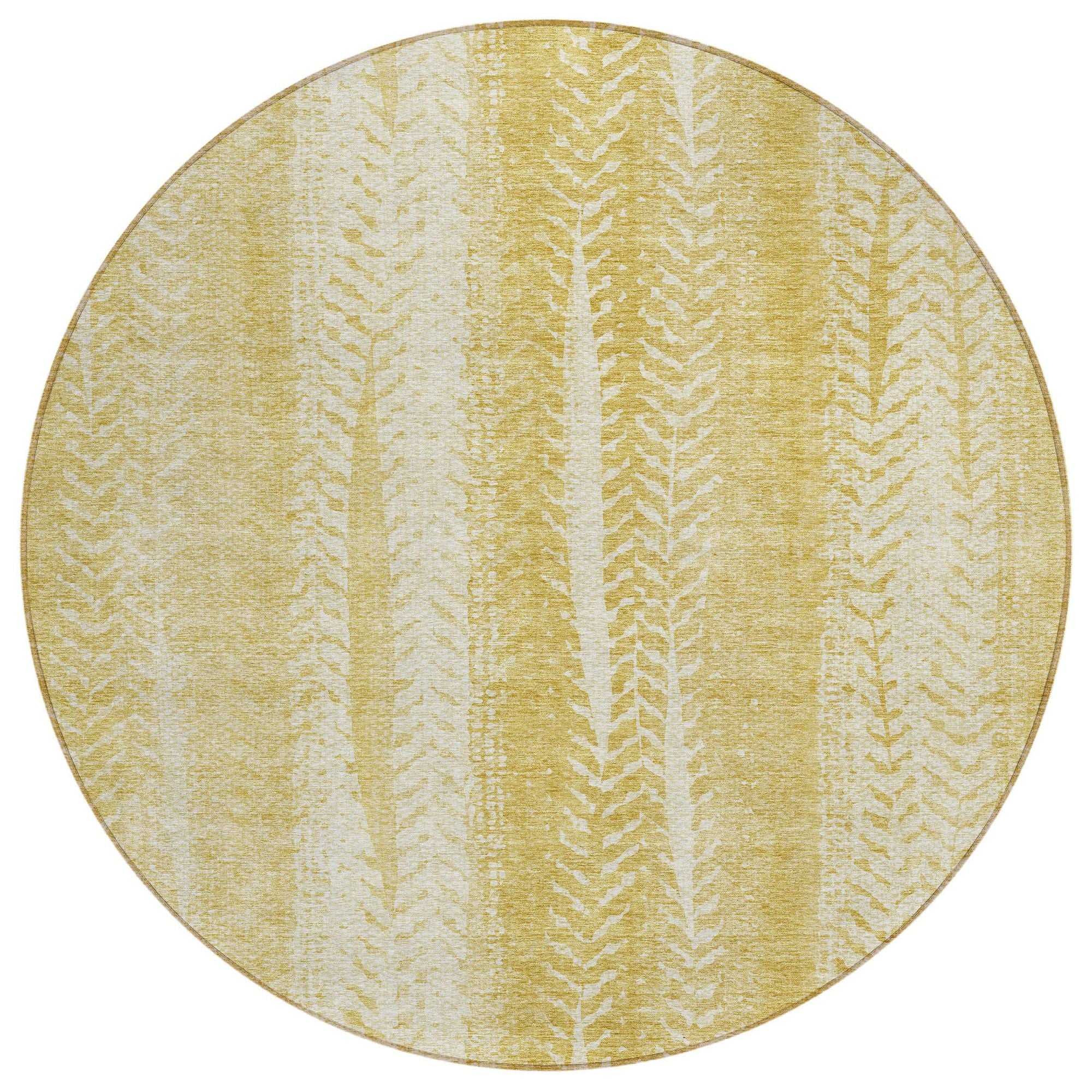 Machine Made ACN694 Gold  Rugs #color_gold 