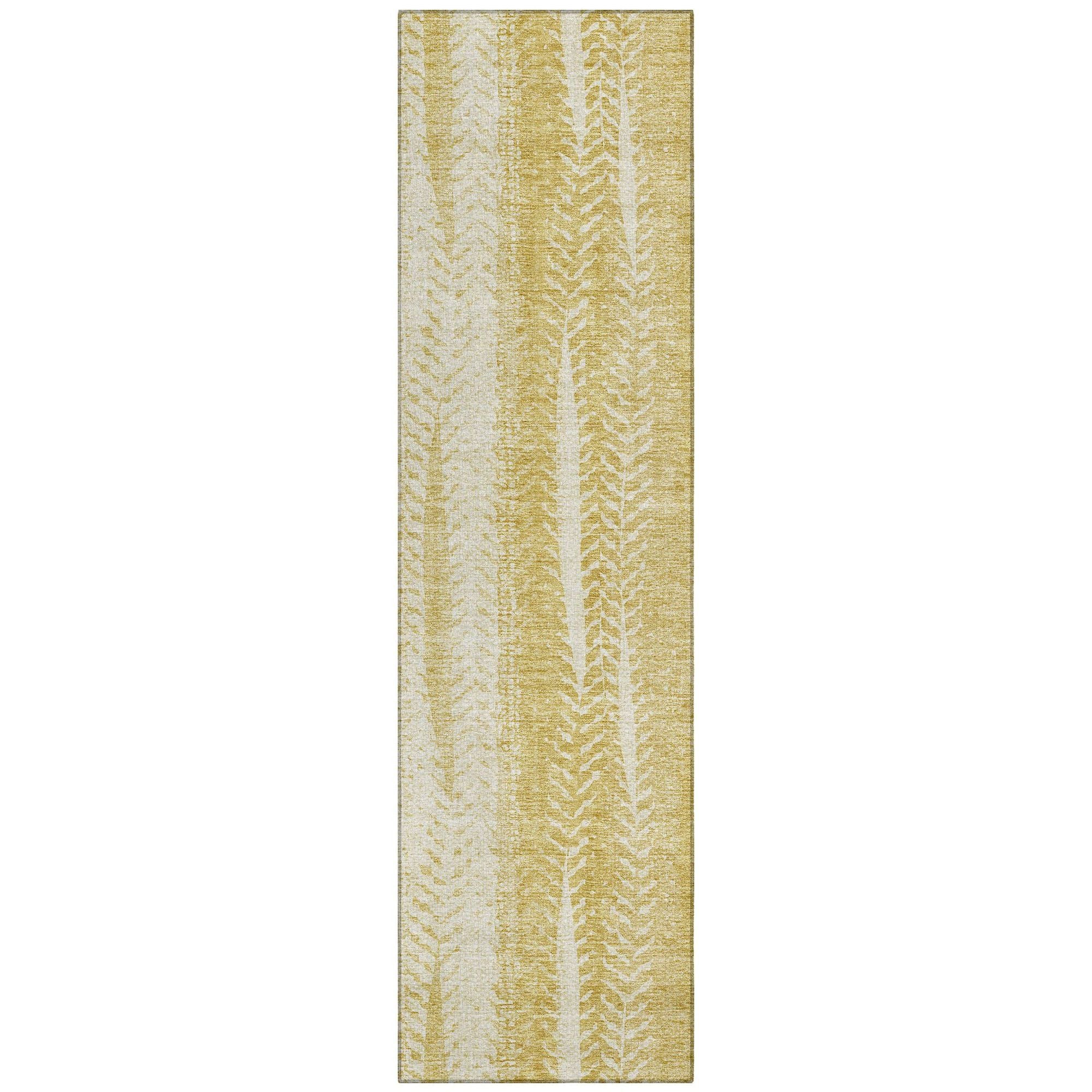 Machine Made ACN694 Gold  Rugs #color_gold 