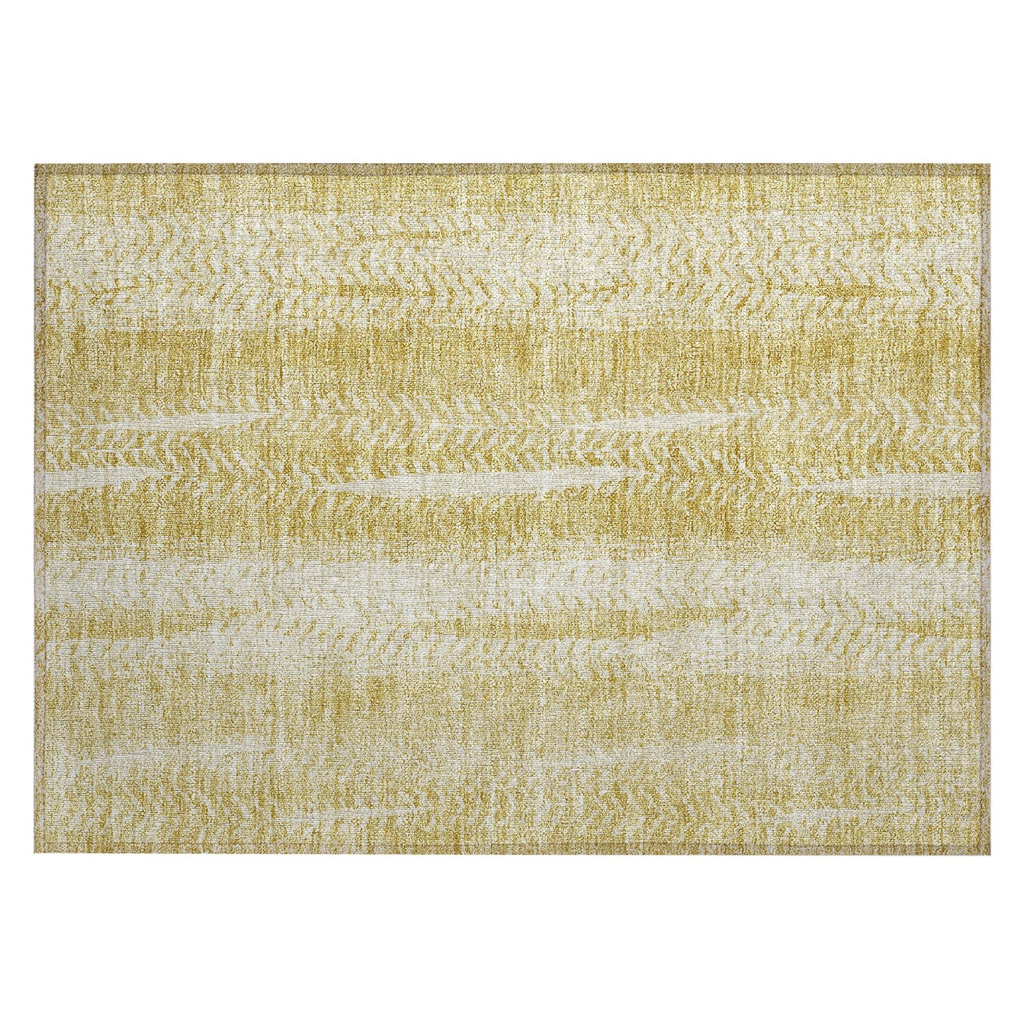 Machine Made ACN694 Gold  Rugs #color_gold 