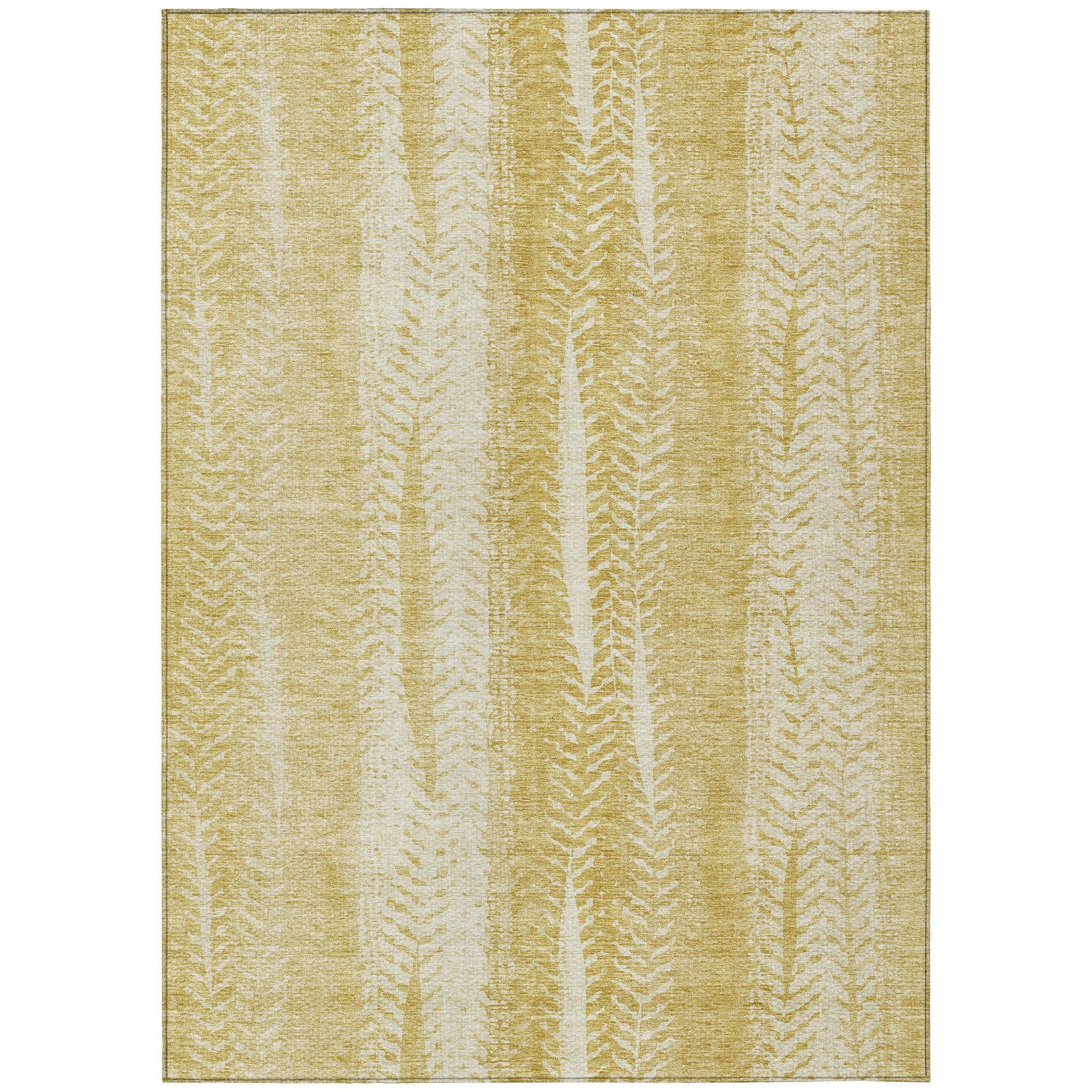 Machine Made ACN694 Gold  Rugs #color_gold 