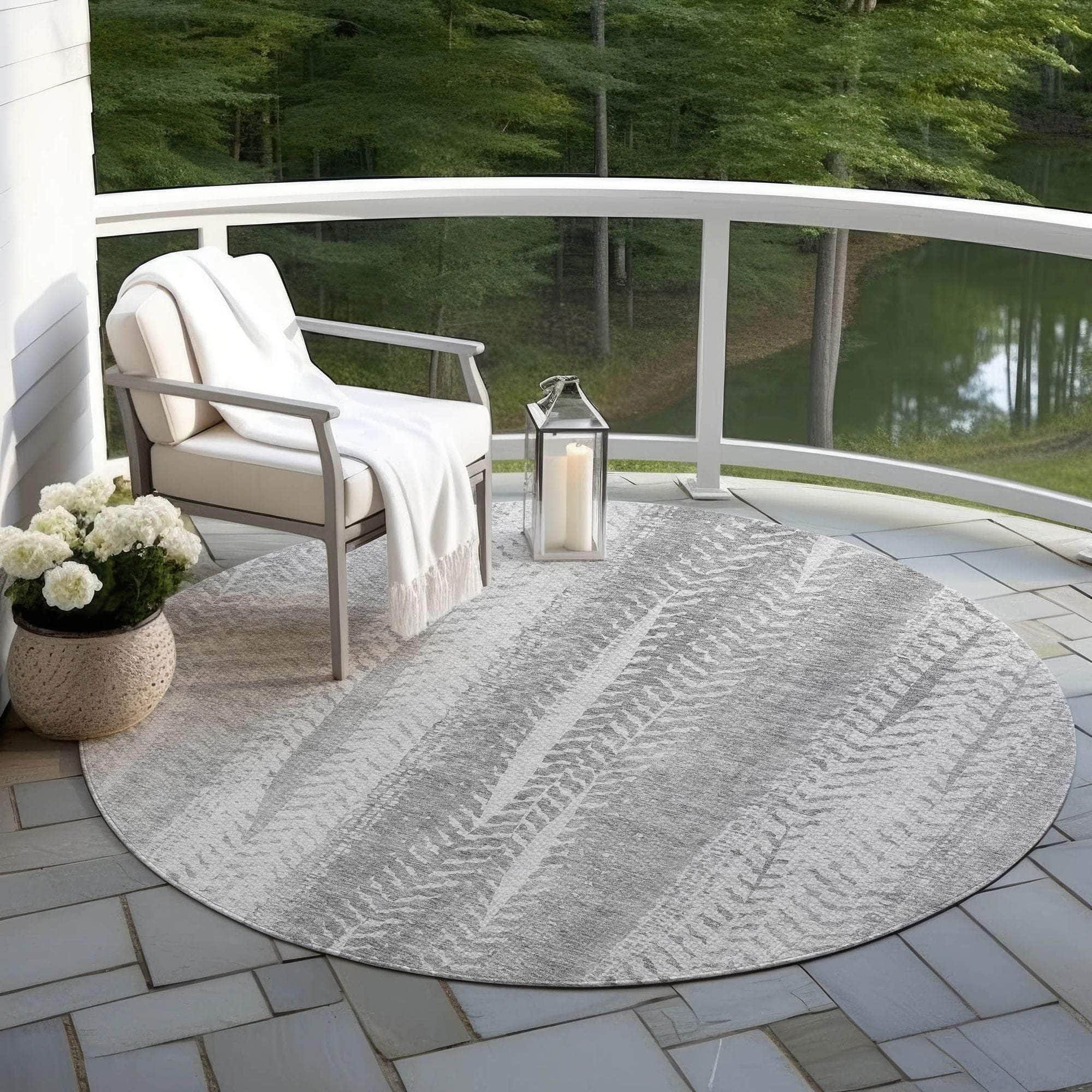 Machine Made ACN694 Silver Gray Rugs #color_silver gray
