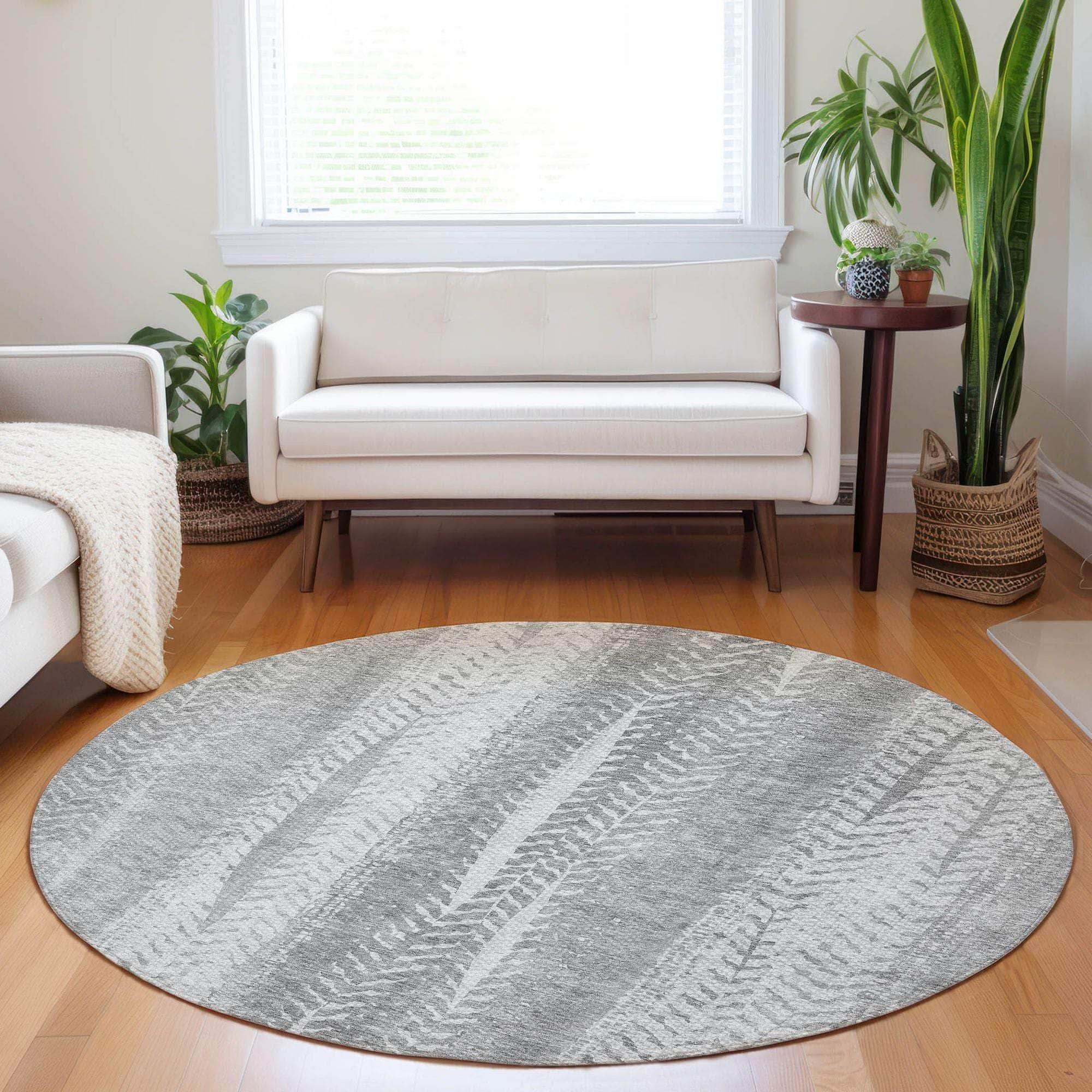 Machine Made ACN694 Silver Gray Rugs #color_silver gray