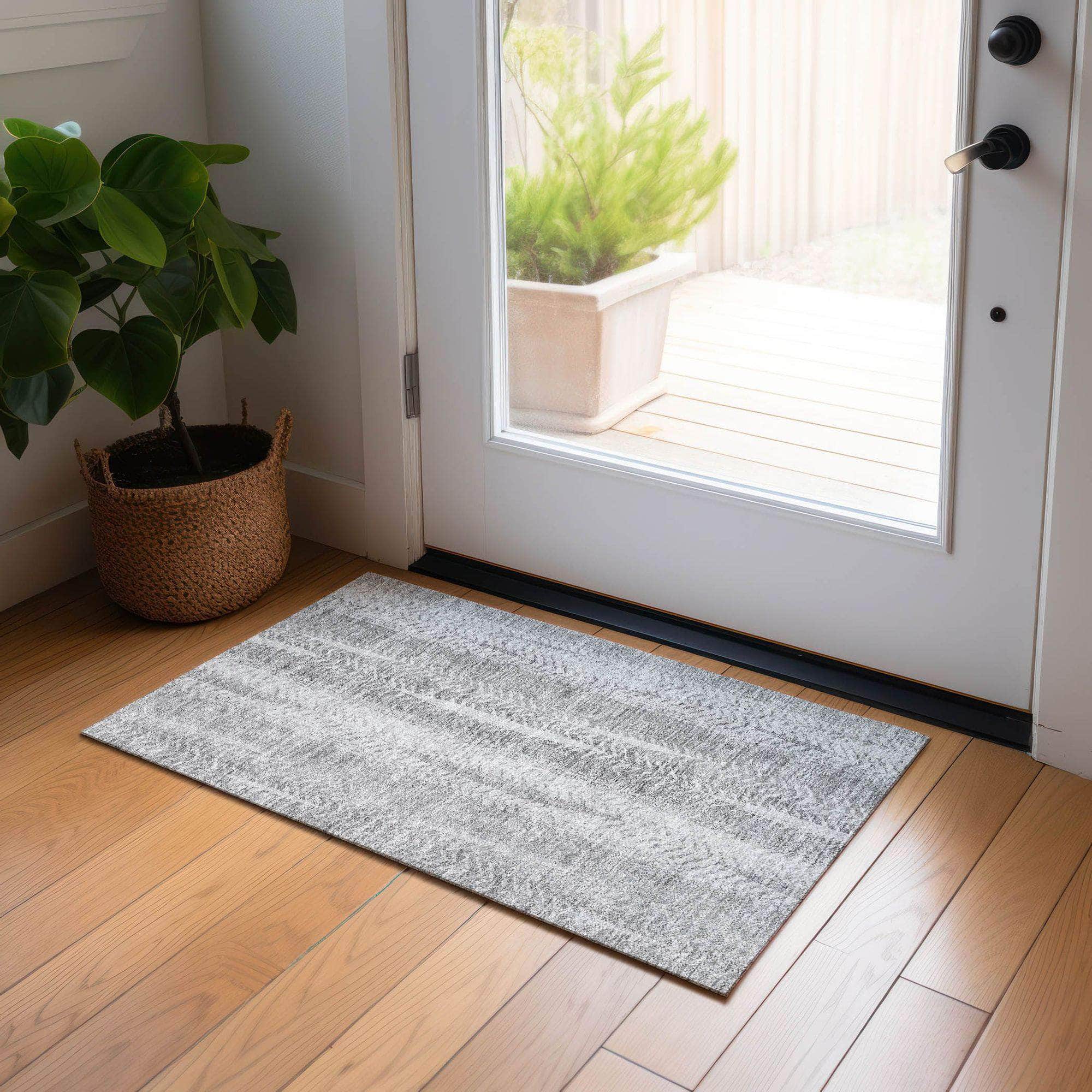 Machine Made ACN694 Silver Gray Rugs #color_silver gray