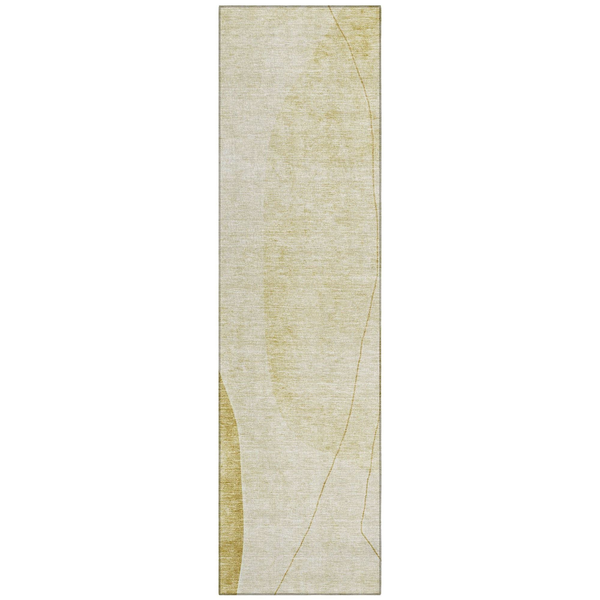 Machine Made ACN696 Gold  Rugs #color_gold 